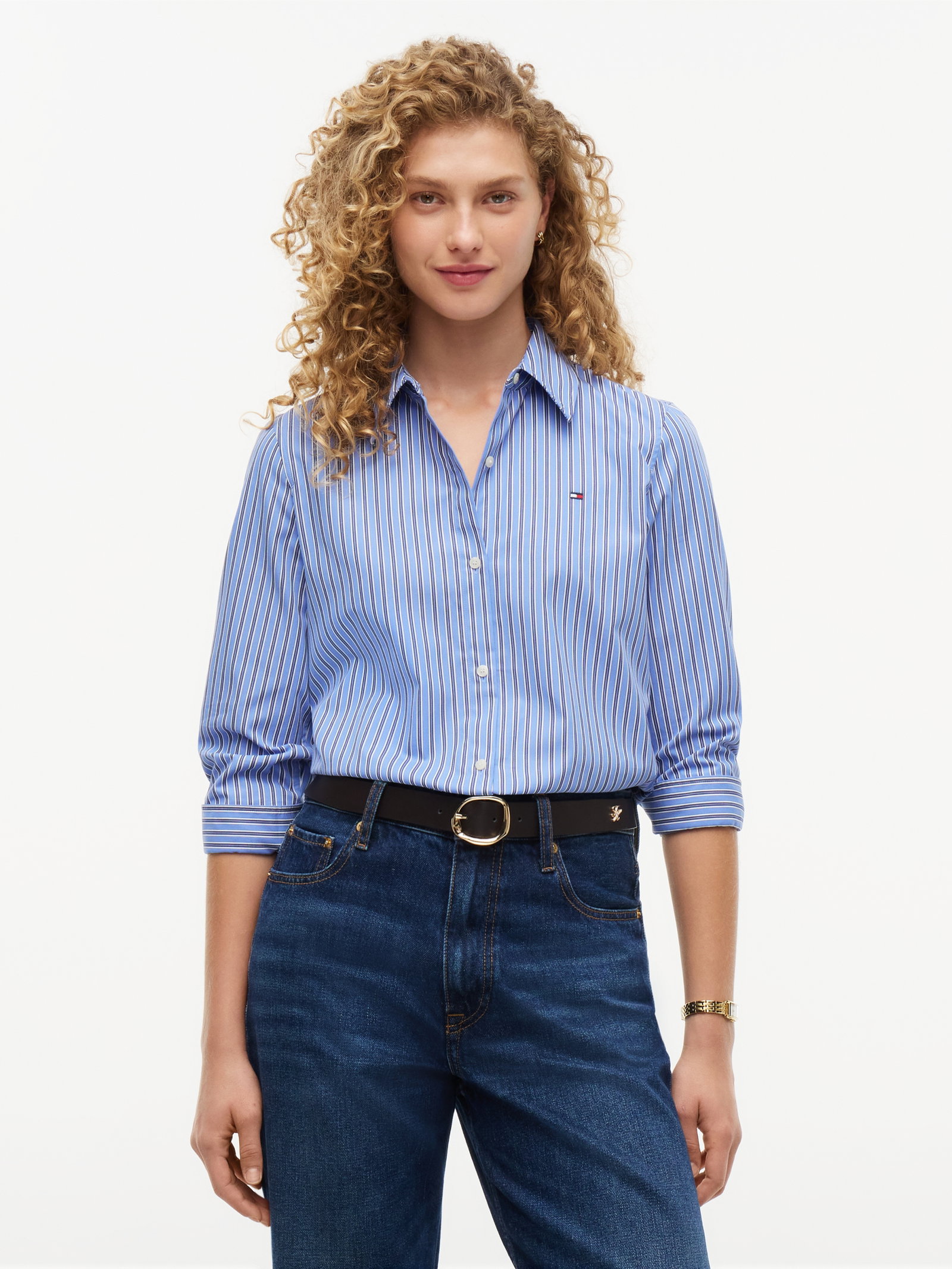POPLIN REGULAR SHIRT, BLUE #2