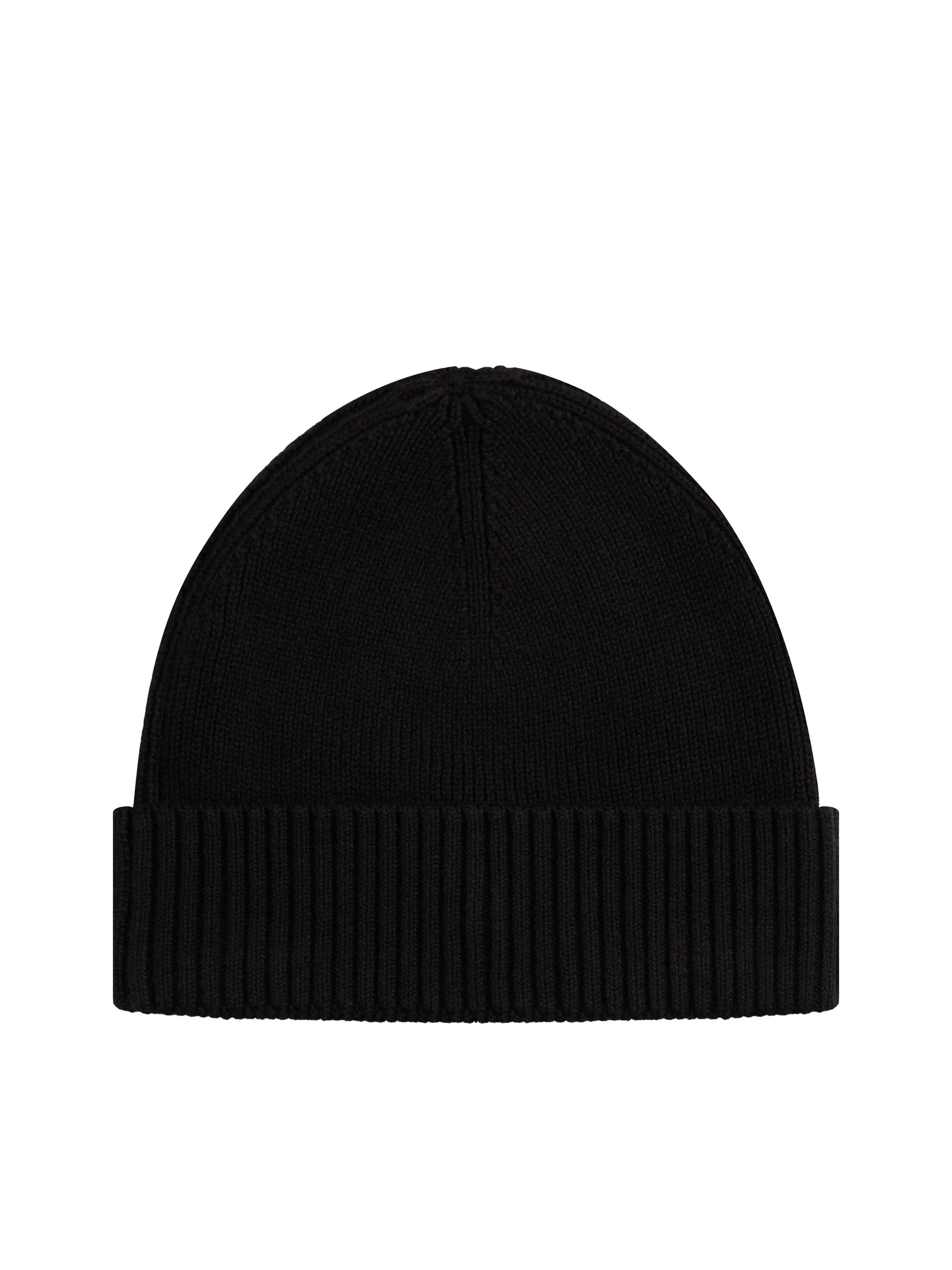 Tommy Hilfiger |  Tommy Hilfiger Flag Cotton Beanie | OS | black
