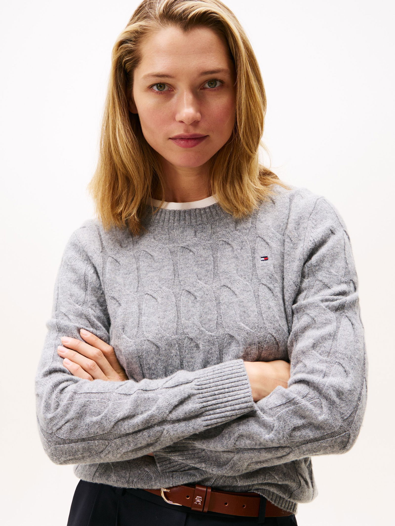 Tommy Hilfiger | Tommy Hilfiger Soft Strickpullover | XXL | mid grey heather