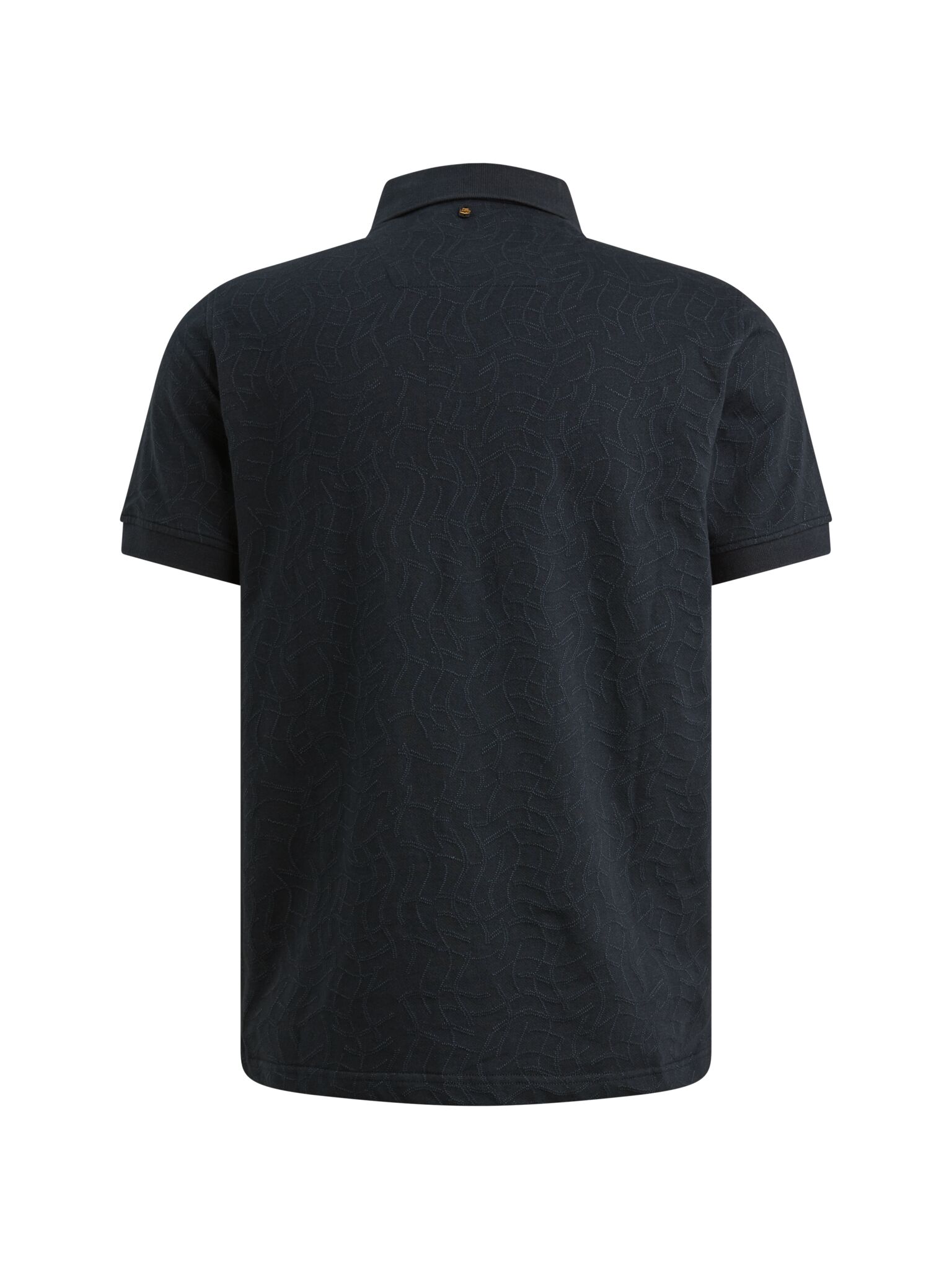 Short sleeve polo jersey jacquard, Carbon #2