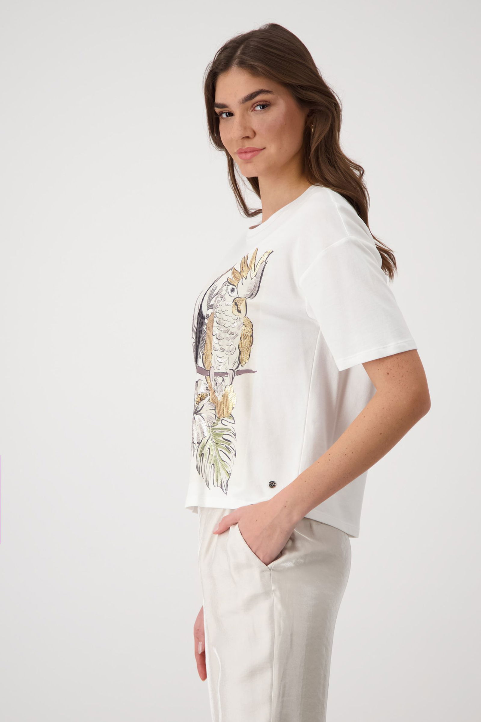 Monari |  Pullover, off-white | 38 | off-white