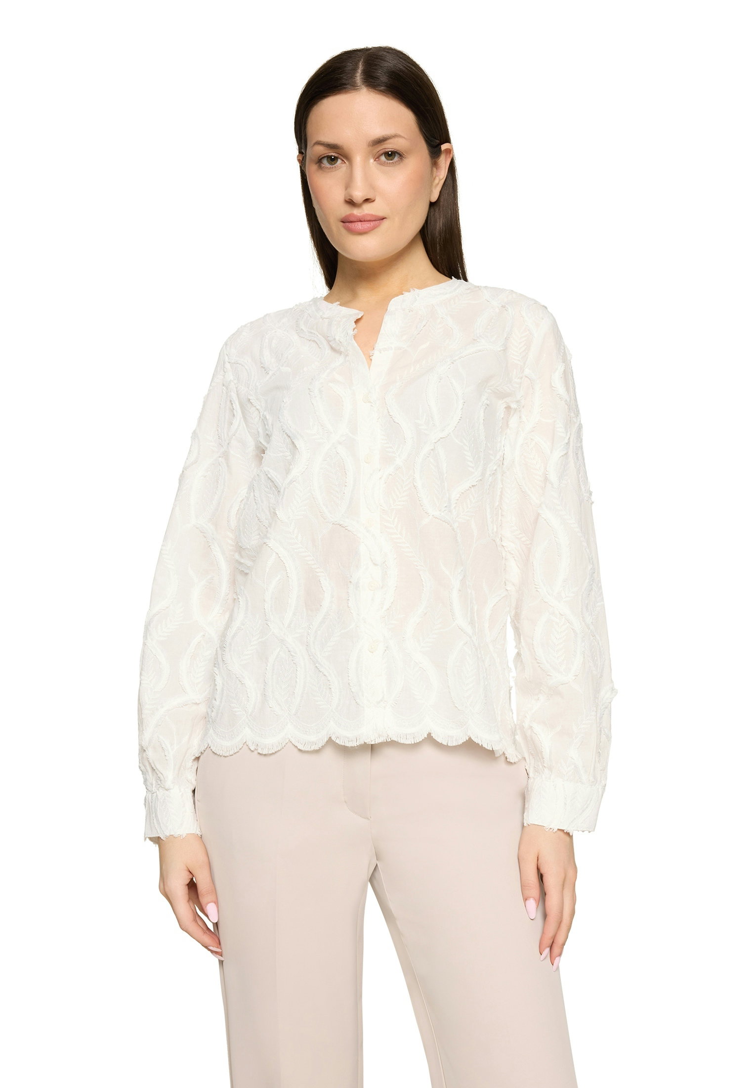 Bluse Kurz 1/1 Arm, Offwhite #1