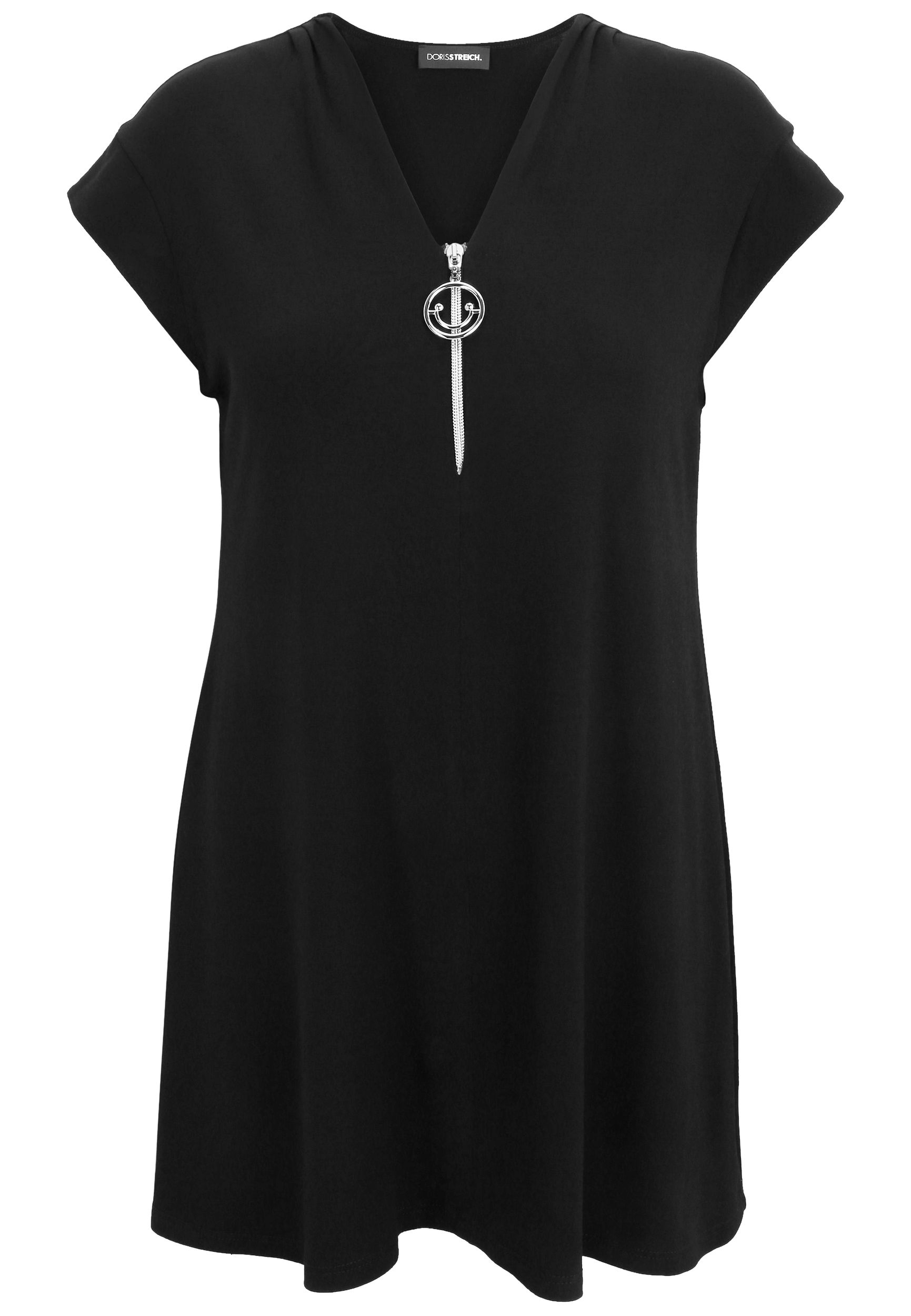 Doris Streich |  Doris Streich Druckbluse  | 50 | schwarz