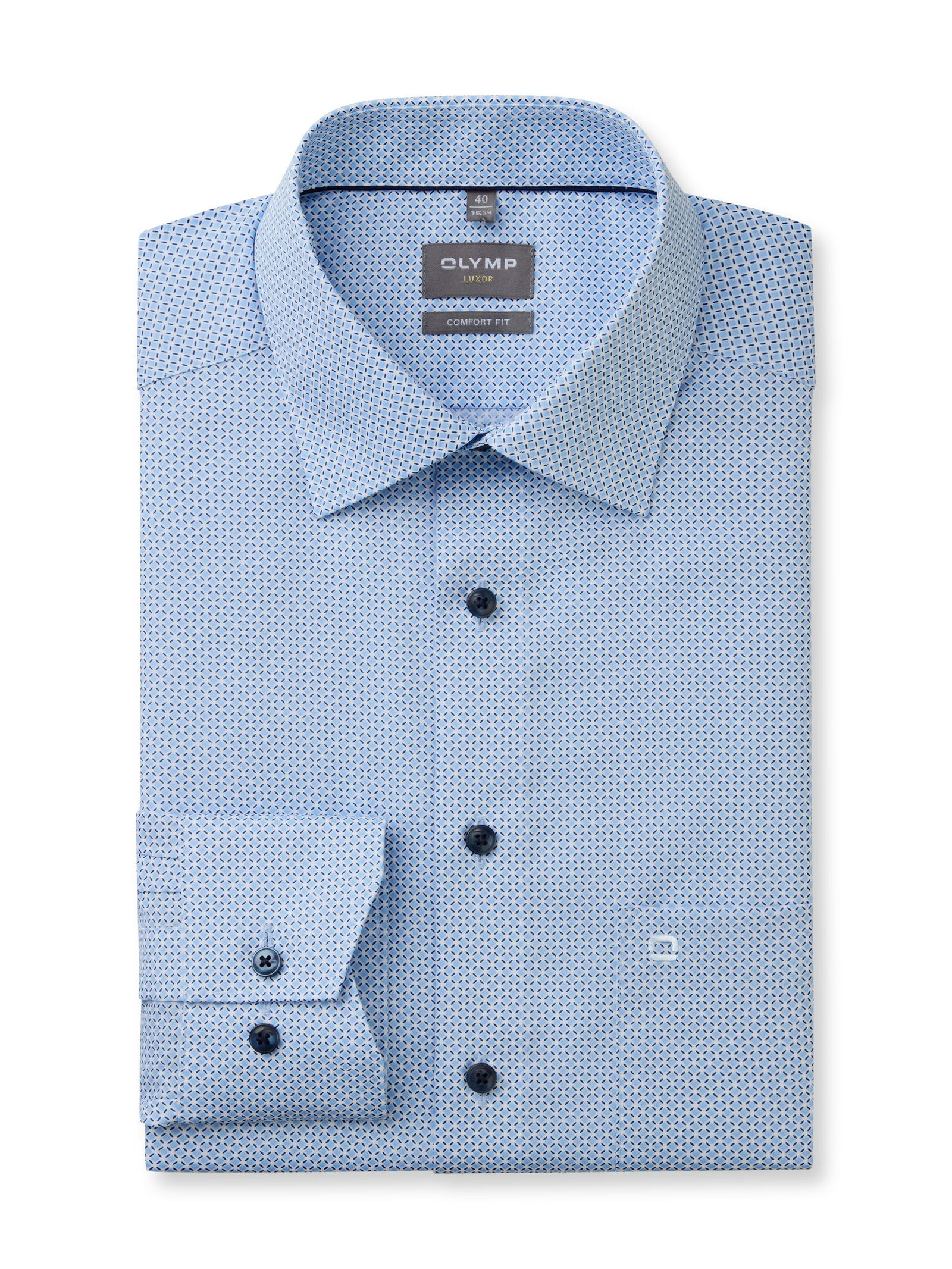 Olymp |  Olymp Hemd Modern Fit  | 42 | bleu