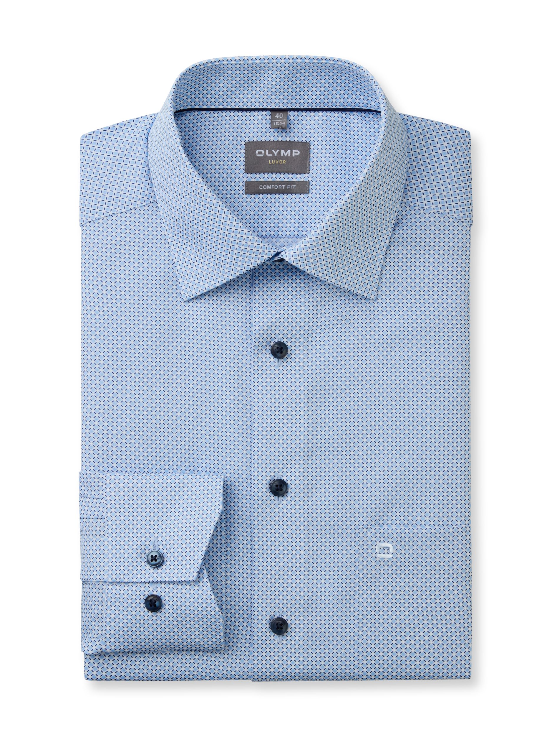 Olymp |  Olymp Hemd Modern Fit  | 42 | bleu