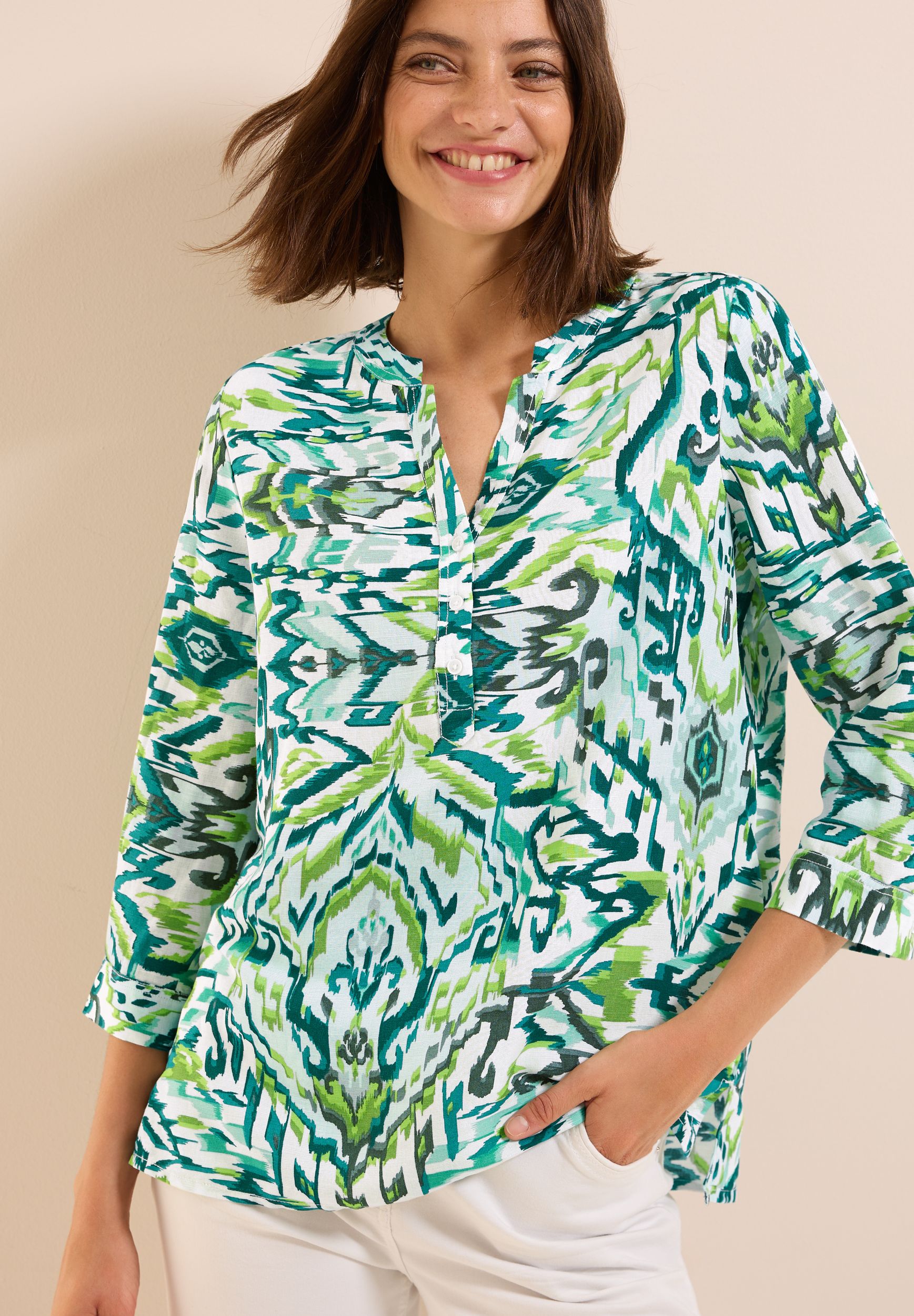 CECIL |  CECIL Bluse aus Leinen  | XL | 11231_36250