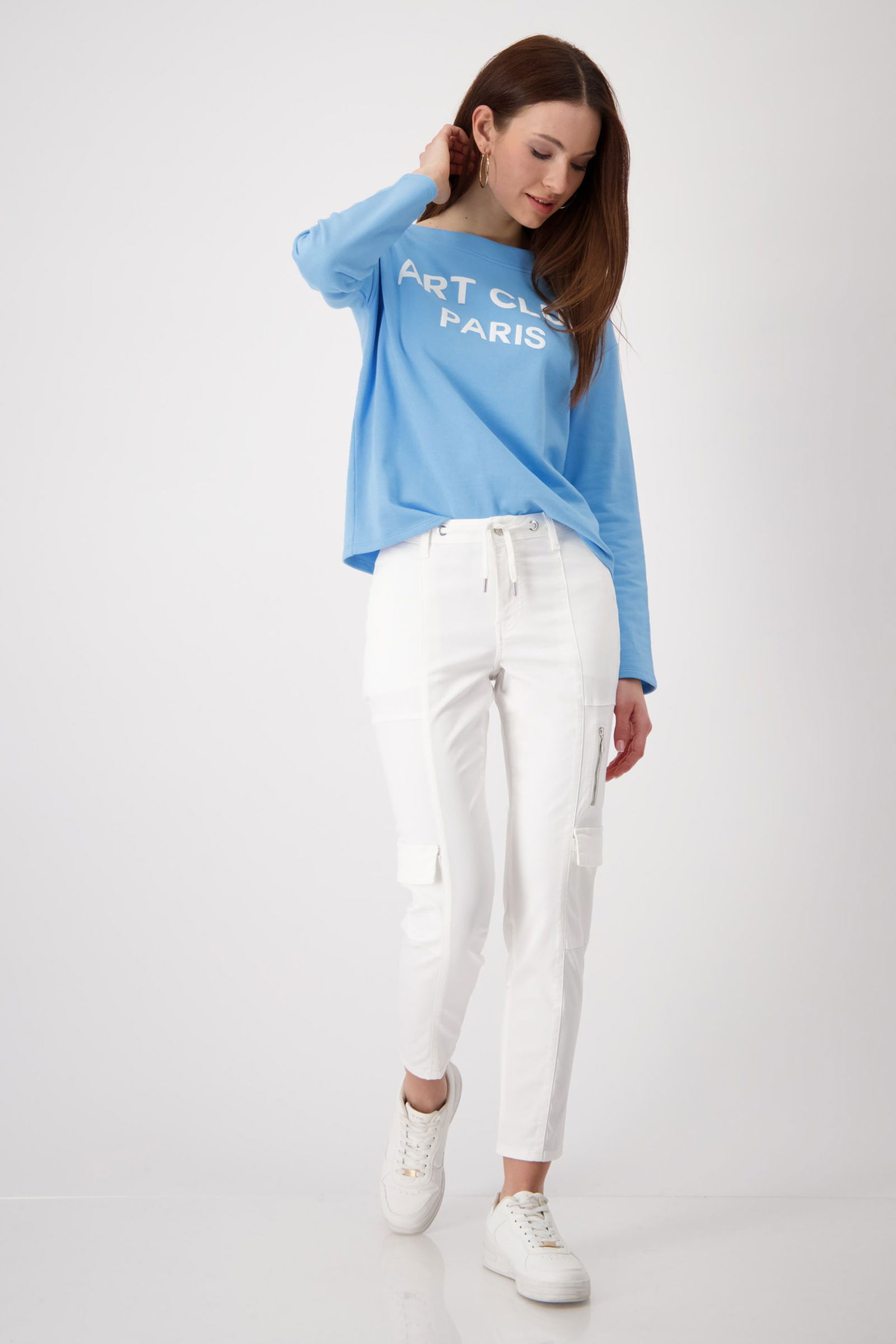 Monari | Monari Schmale Hose | off-white