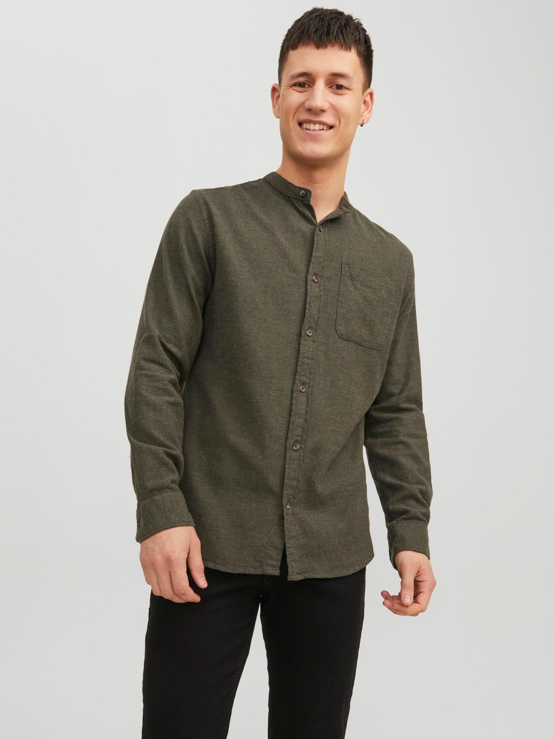 Jack&Jones |  Jack&Jones Hemd Super Slim Fit  | M | dunkelgrün