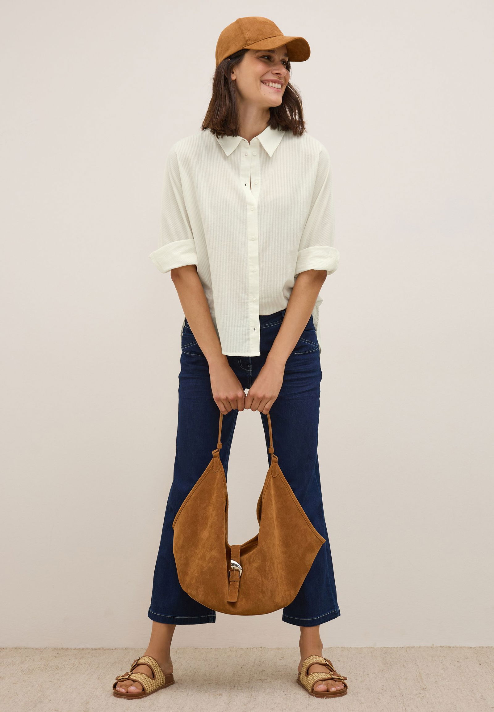 CECIL |  CECIL Druckbluse  | L | vanilla white