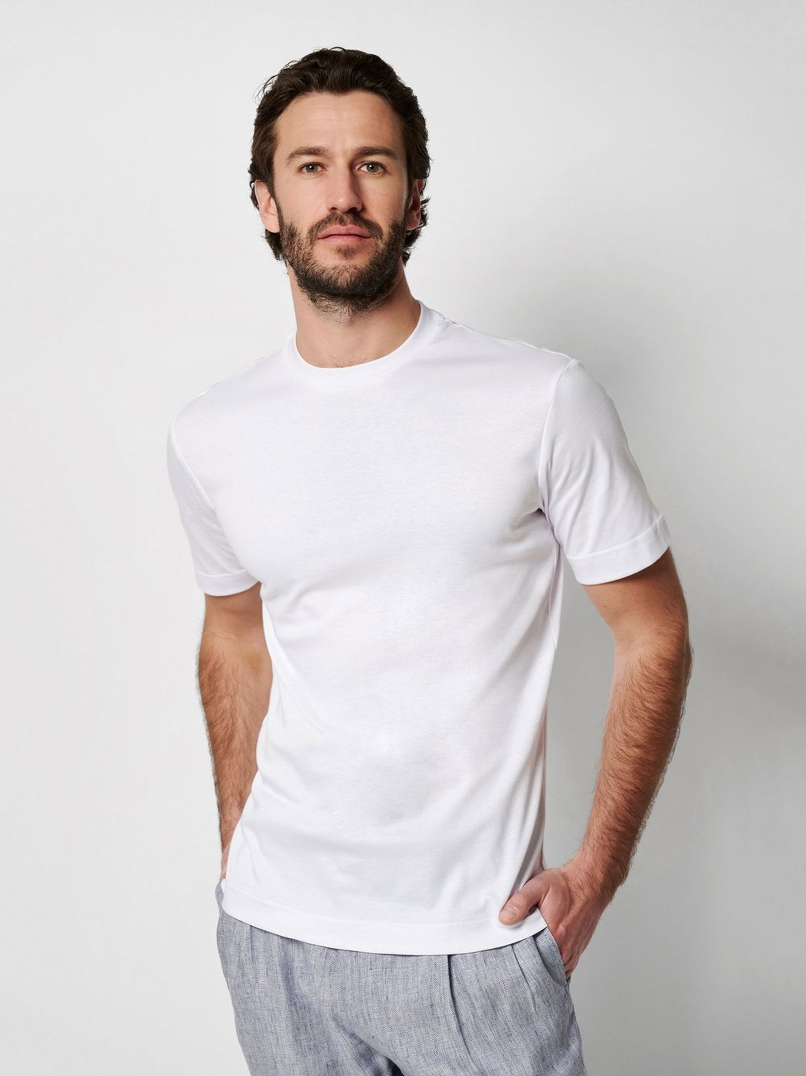 DESOTO |  DESOTO T-Shirt Roundneck 1/2 | XXL | white solid
