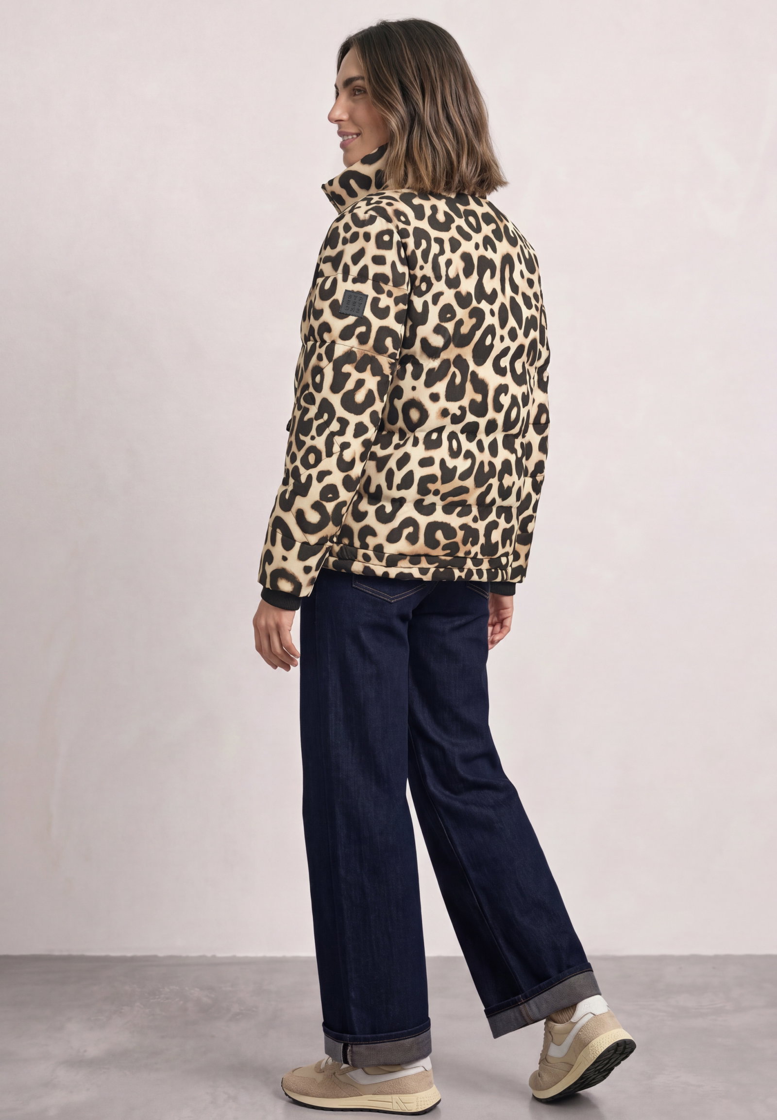 Short Padded Jkt W. Stand-Up C, Black #4
