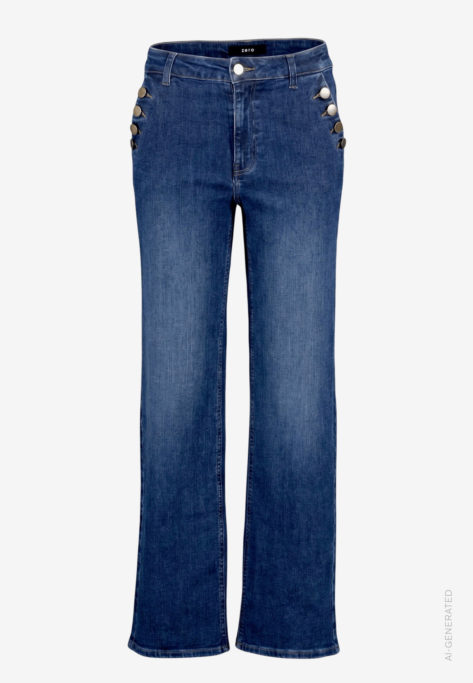 Hose Jeans 1/1 Länge, Dark Blue Denim #1