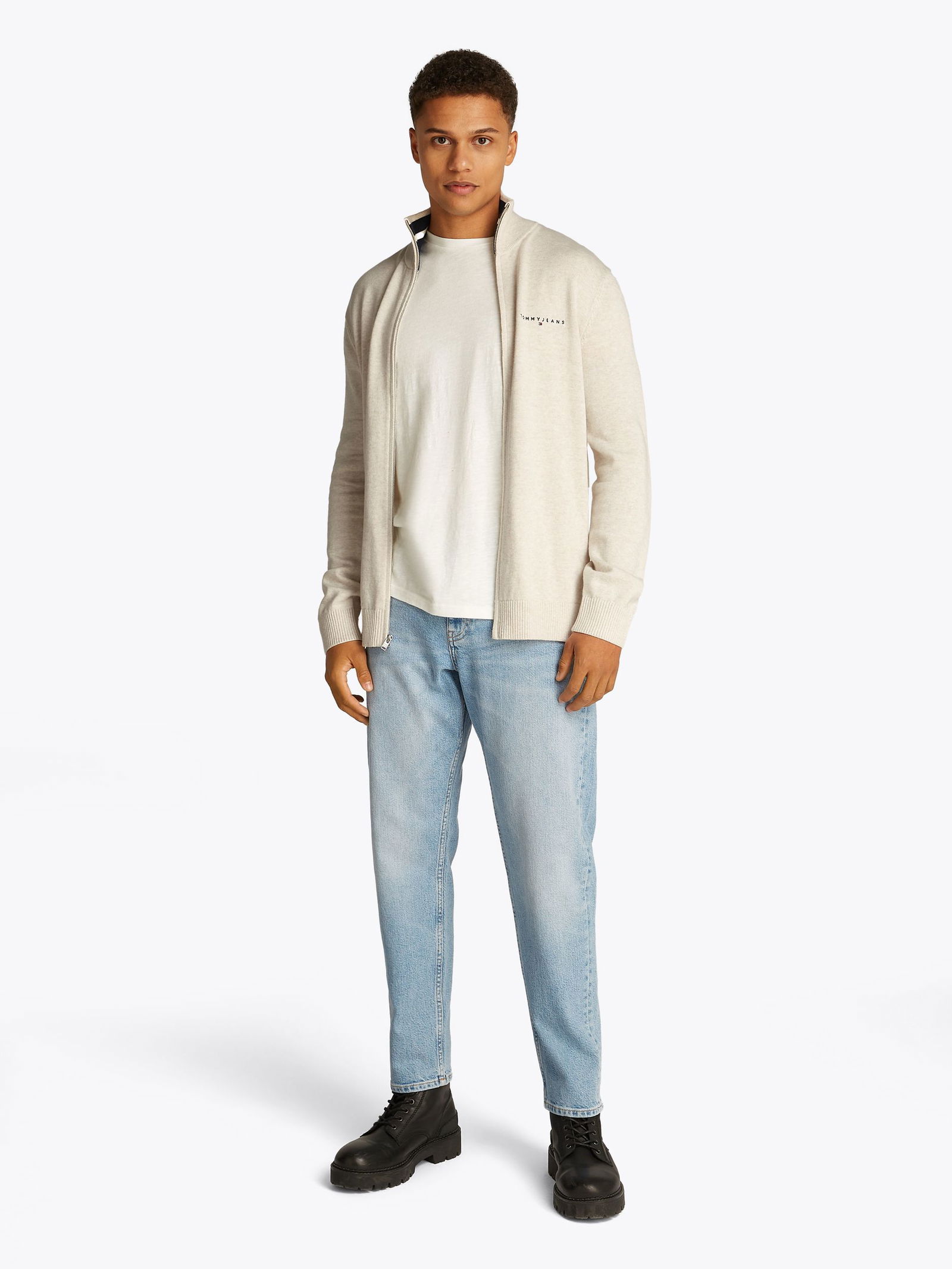 Tommy Jeans |  Tommy Jeans Strickjacke | Cardigan  | S | oat marl htr