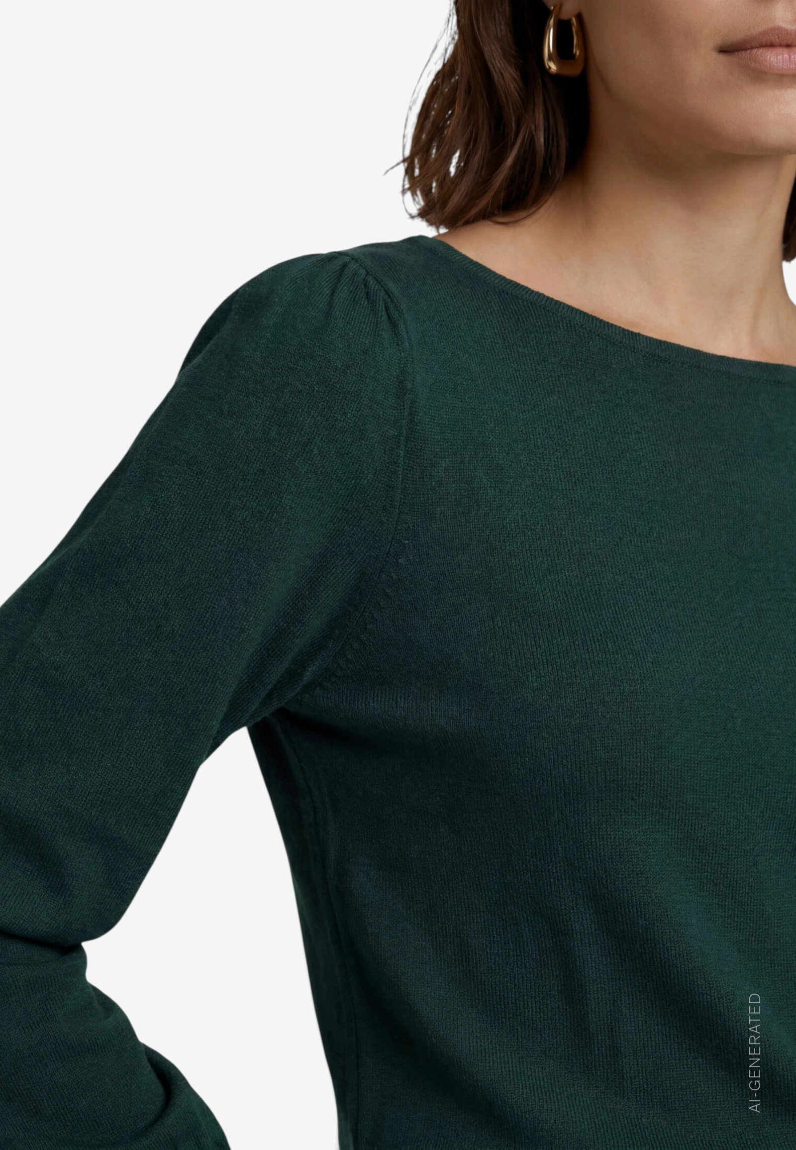 Strickpullover Kurz 1/1 Arm, Green Forest #5