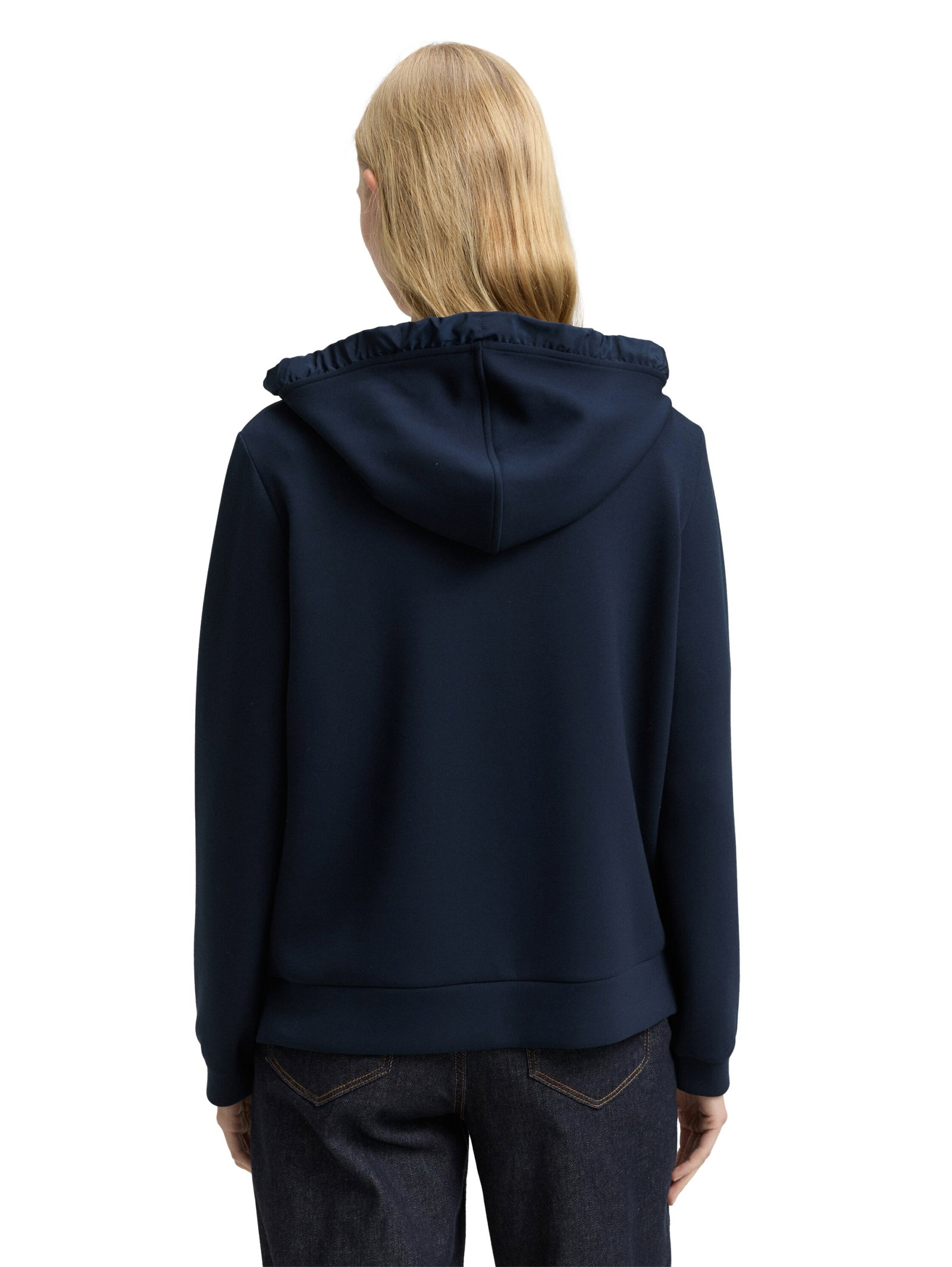 Sweatjacket with hood, sky captain blue #4
