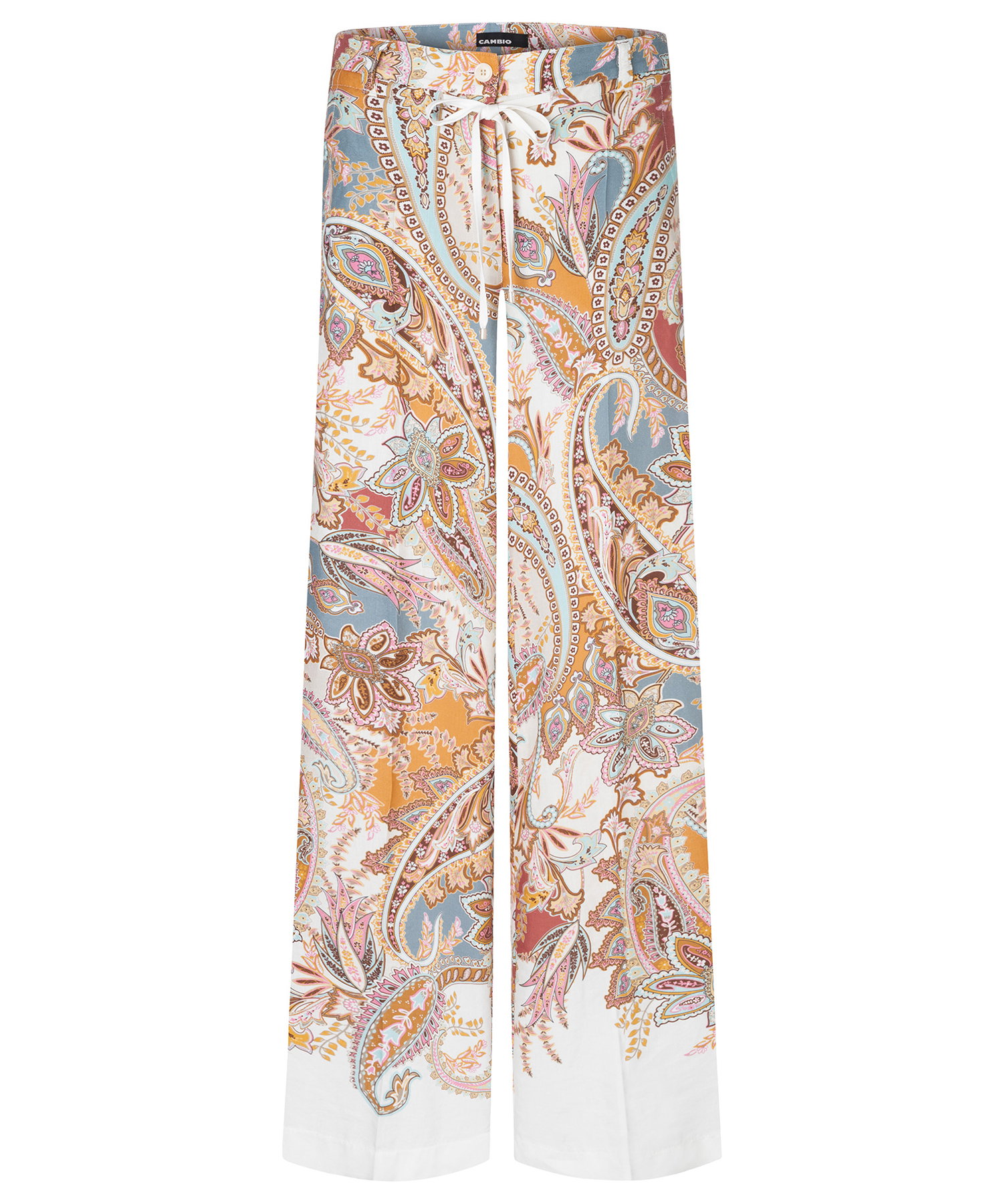 Cambio Hose mit weitem Bein Adrienne, faded paisley ocean/ peac #1