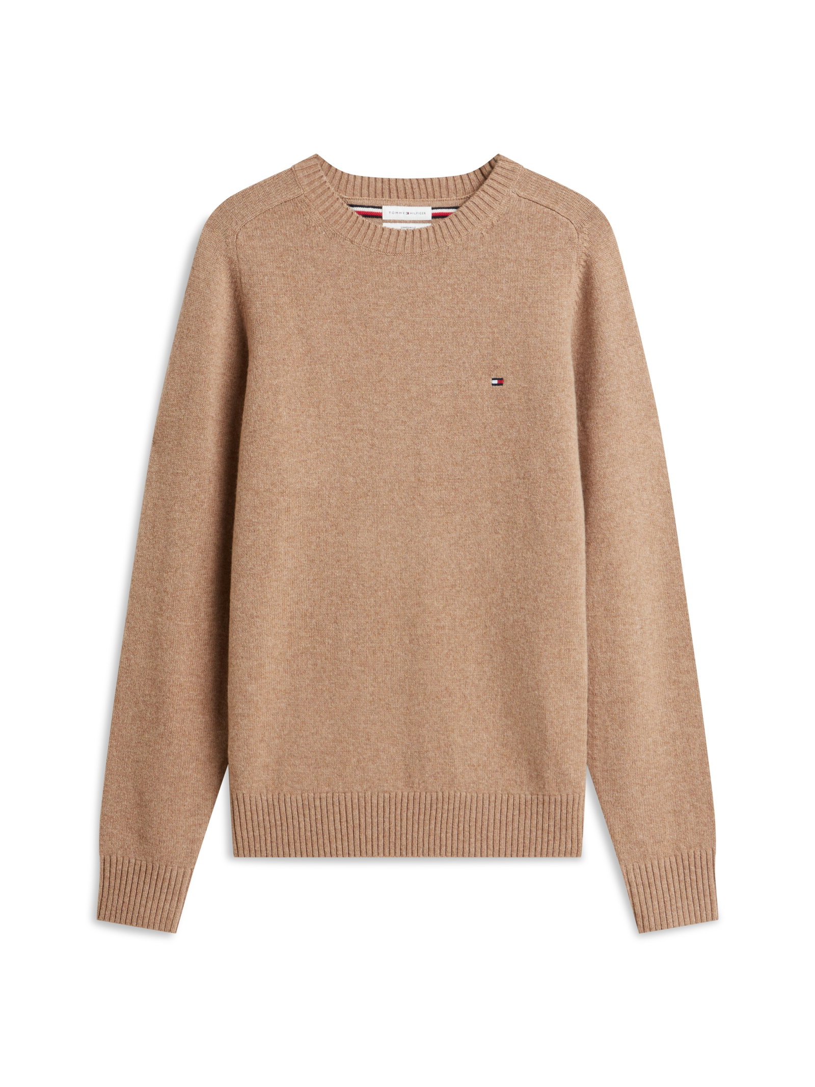 LAMBSWOOL CREW NECK, KHAKI #6