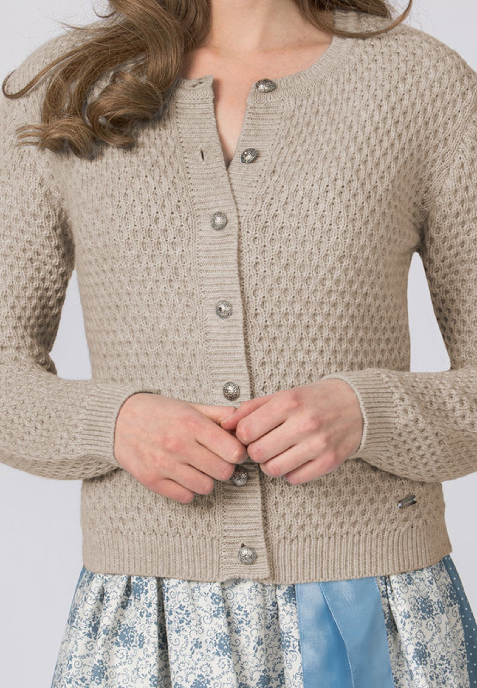 Stockerpoint |  Stockerpoint Strickjacke Trachtenjacke "Juliette" | 42 | weiß