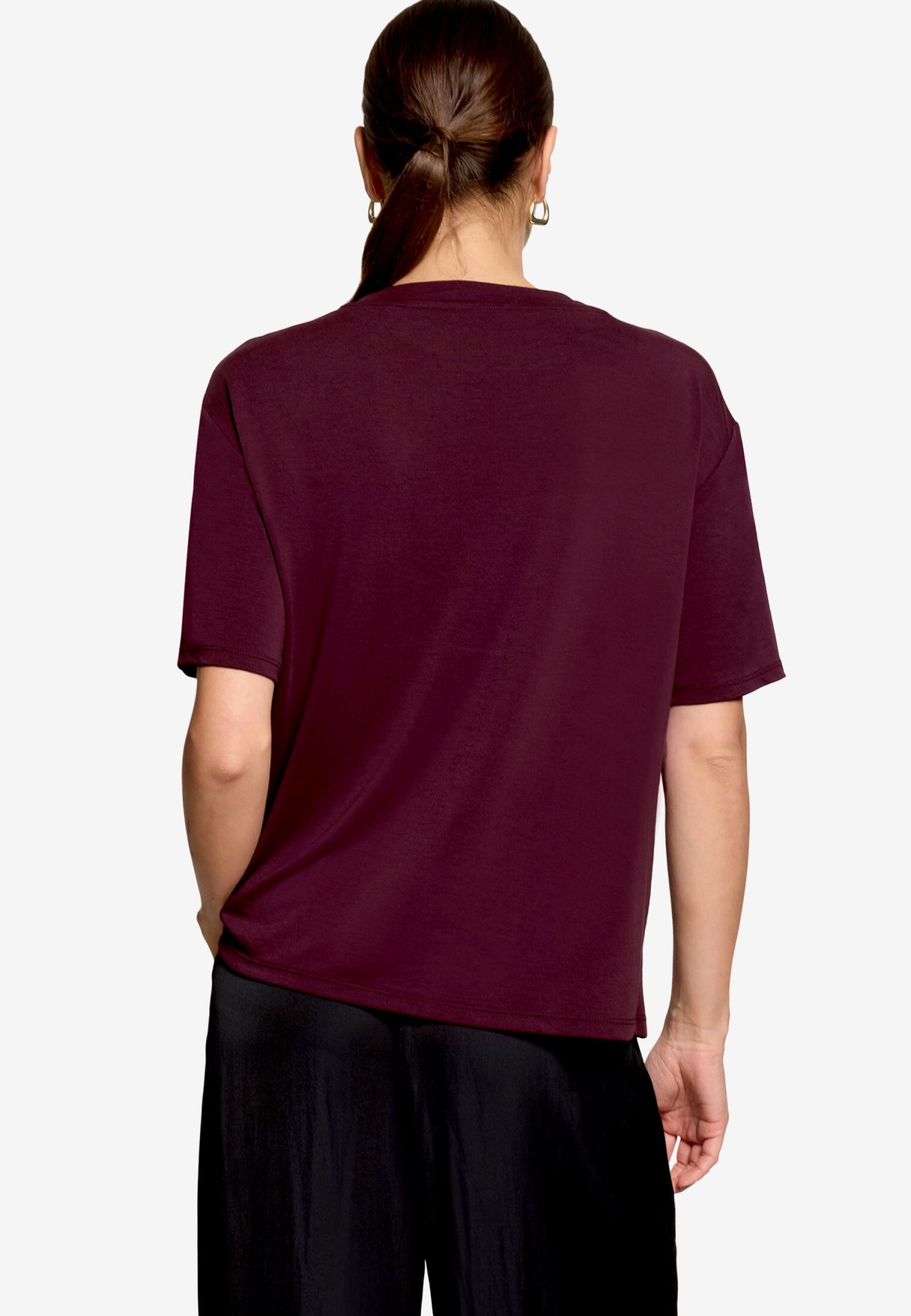 Shirt Kurz 1/2 Arm, Dark Aubergine #3