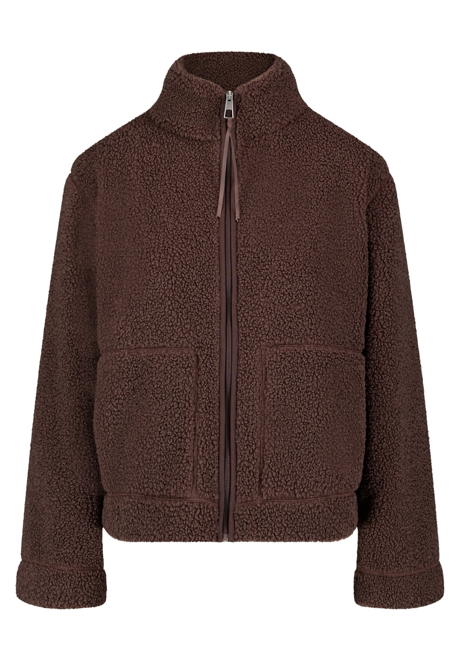 Sweat Jacke Kurz 1/1 Arm, Black Coffee #1