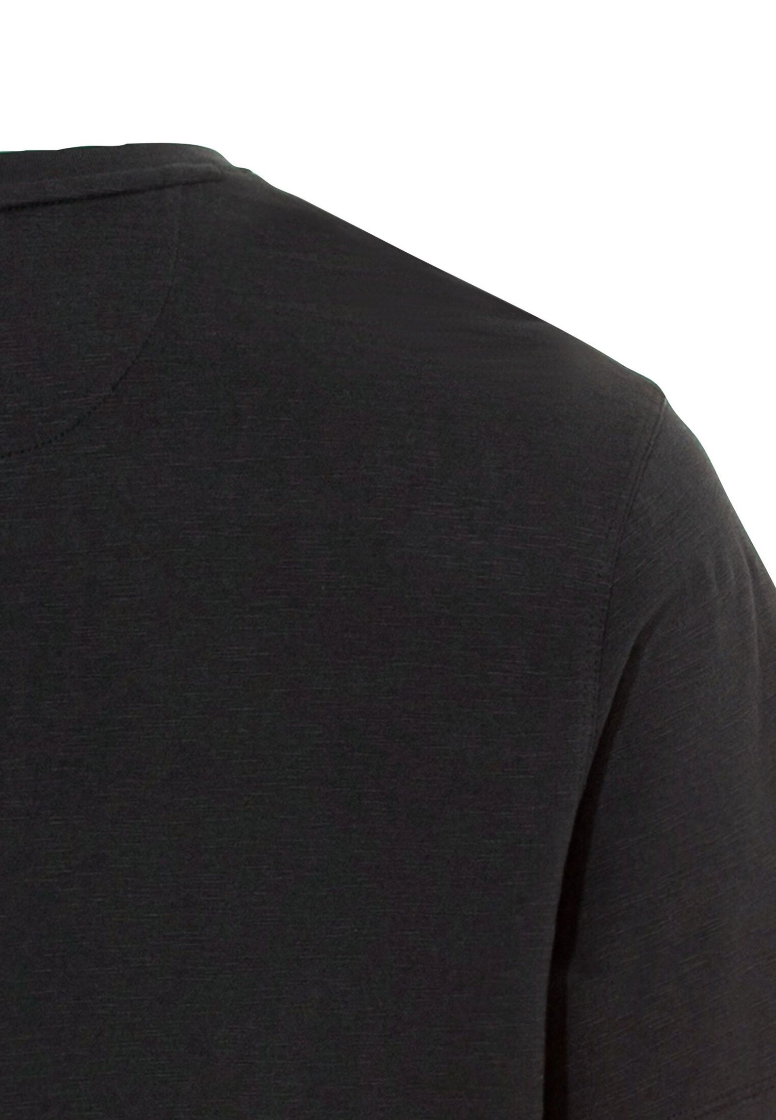 Camel Active Kurzarm Henleyshirt aus reiner Baumwolle