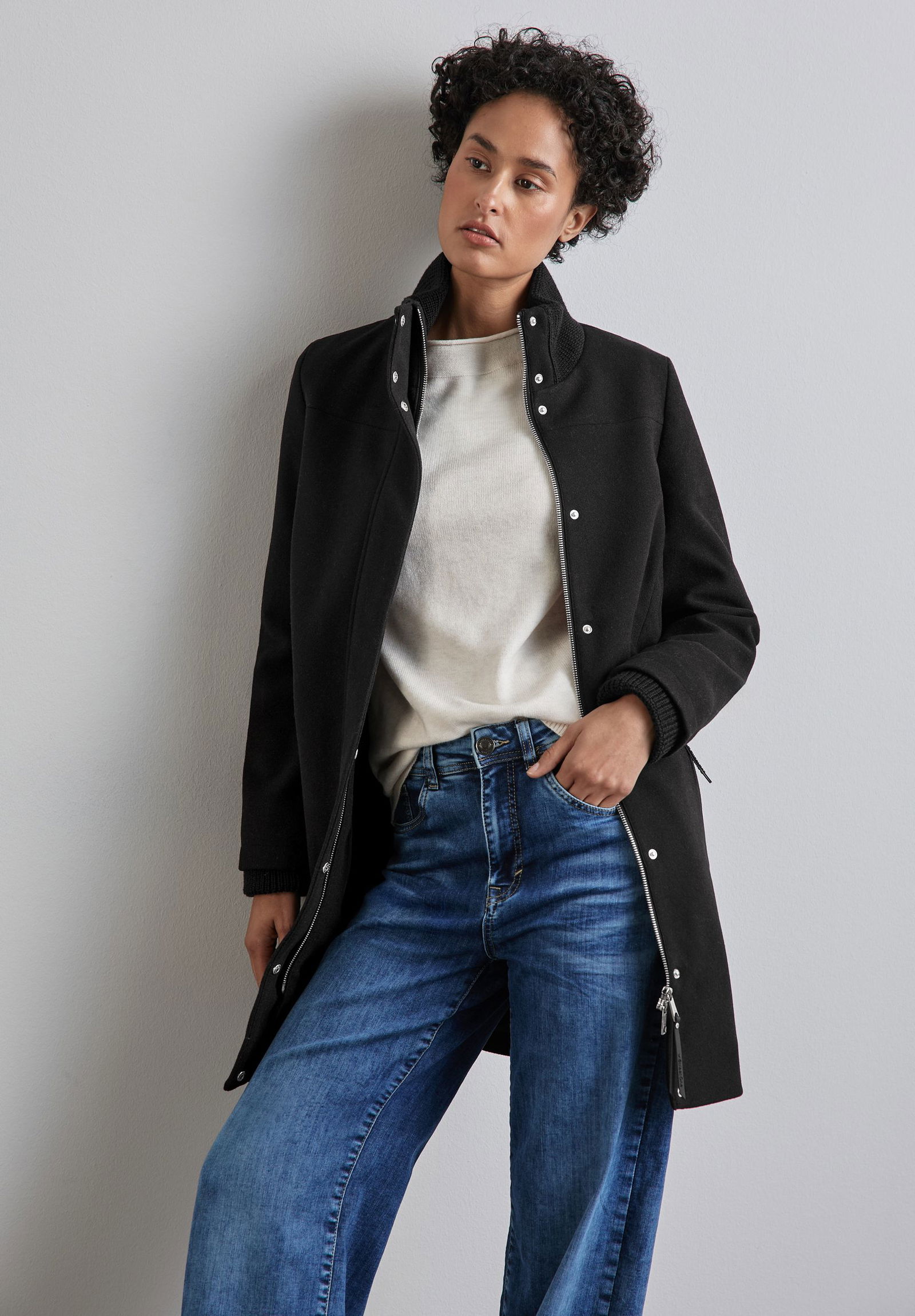 Street One | Street One Klassischer Mantel | 44 | black