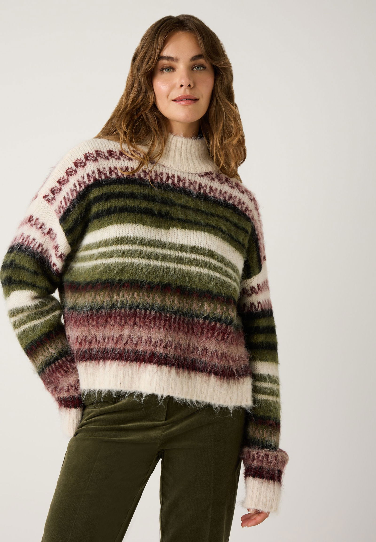 More & More | More & More Rollkragenpullover | 40 | mehrfarbig