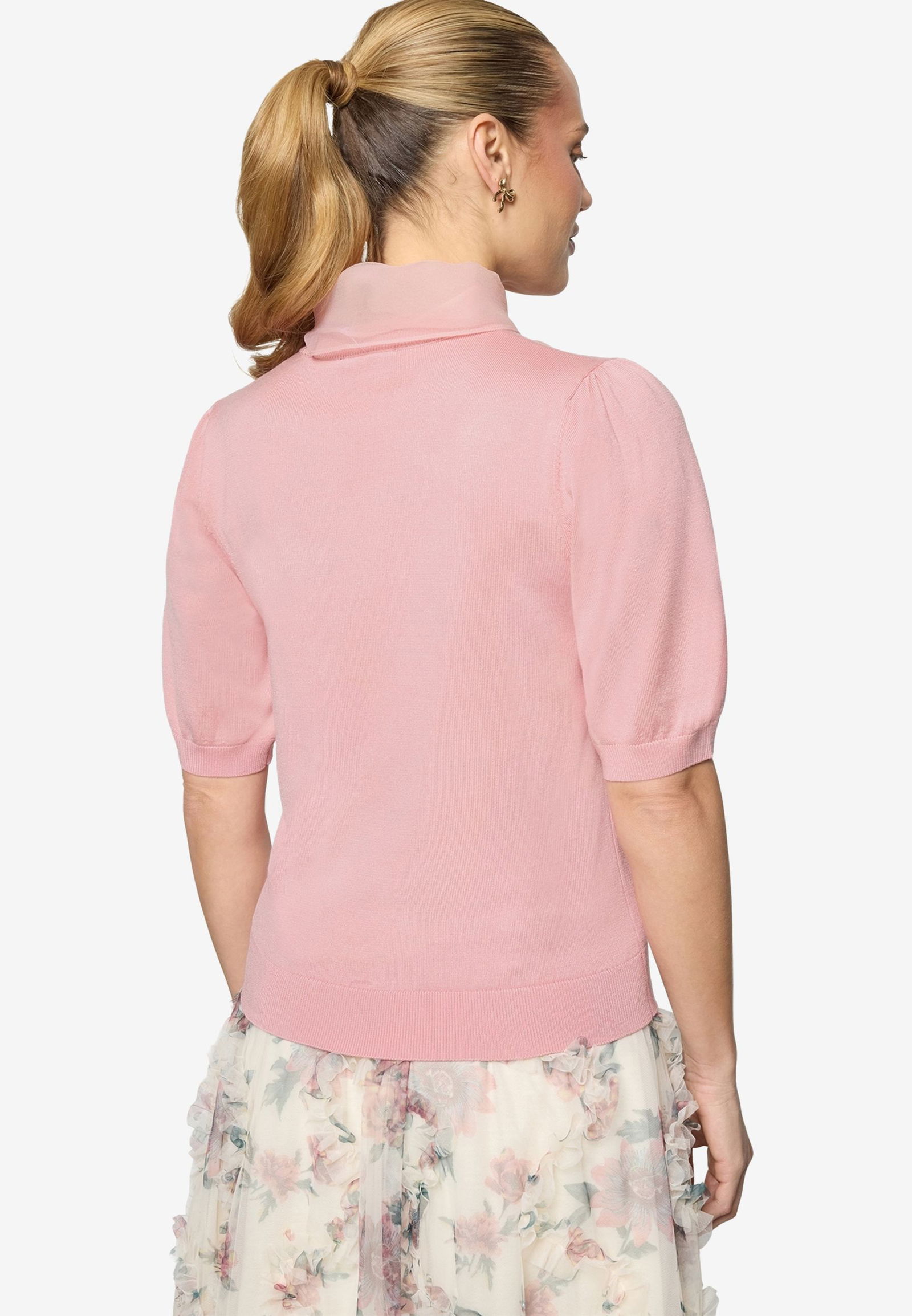 |  Strickpullover Kurz 1/2 Arm, Bridal Rose | 34