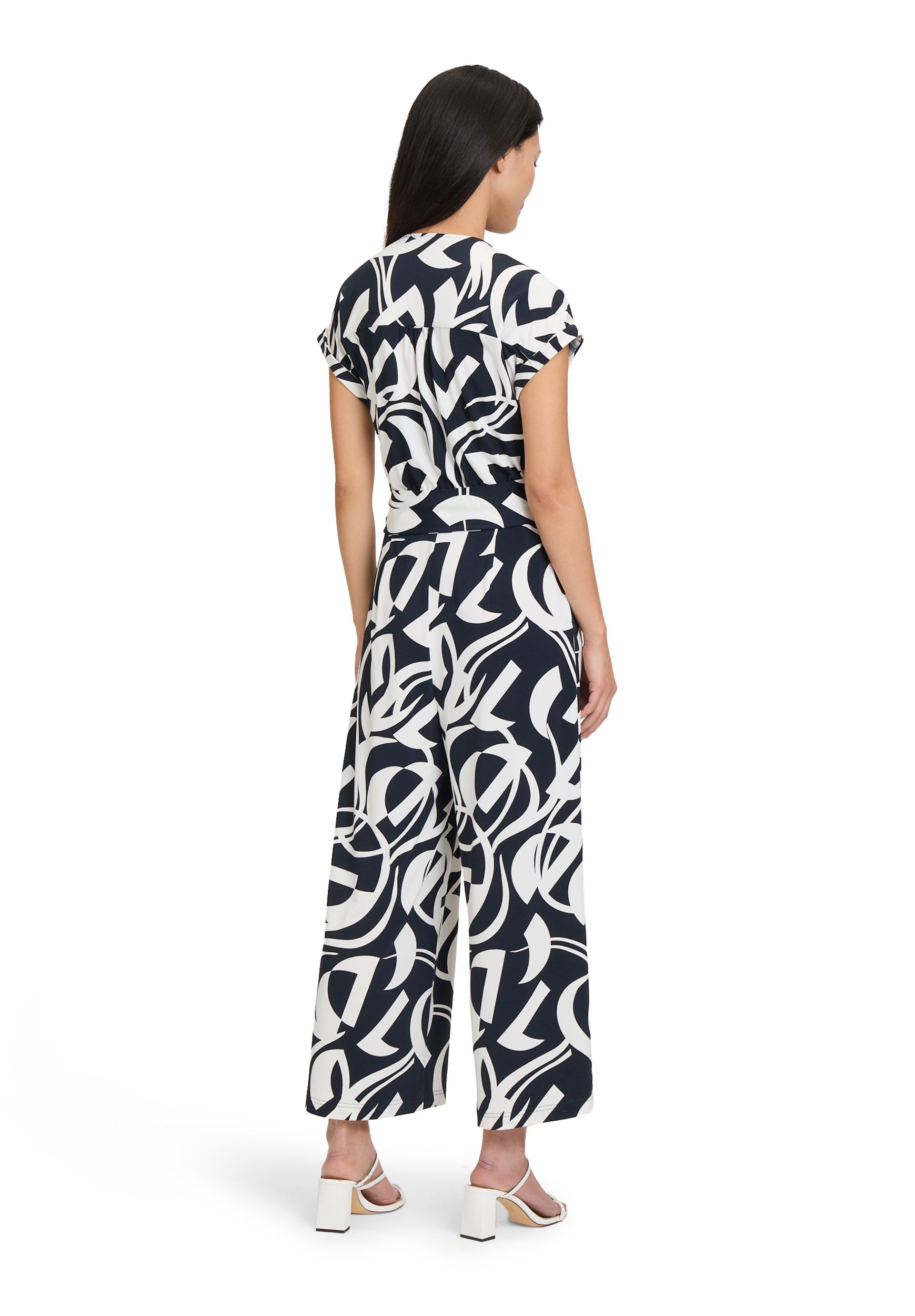 Betty Barclay |  Betty Barclay Jumpsuit  | 42 | dunkelblau/weiß