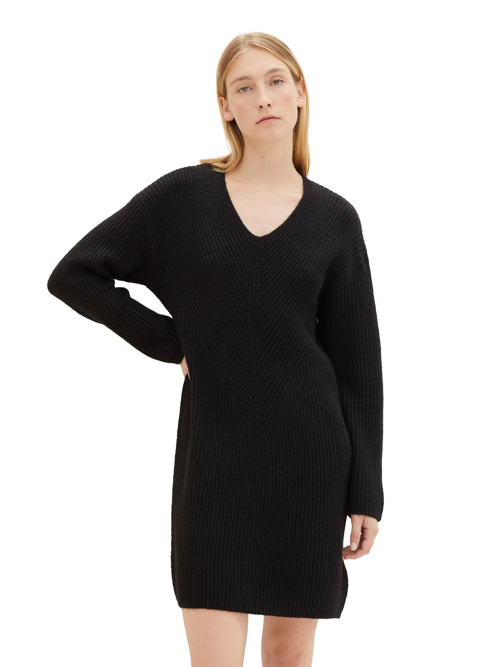 Kleid mit Ripp-Struktur