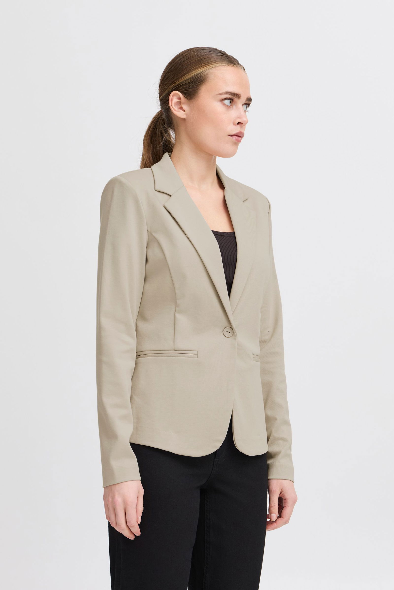 ICHI |  ICHI Sweatblazer  | L | doeskin