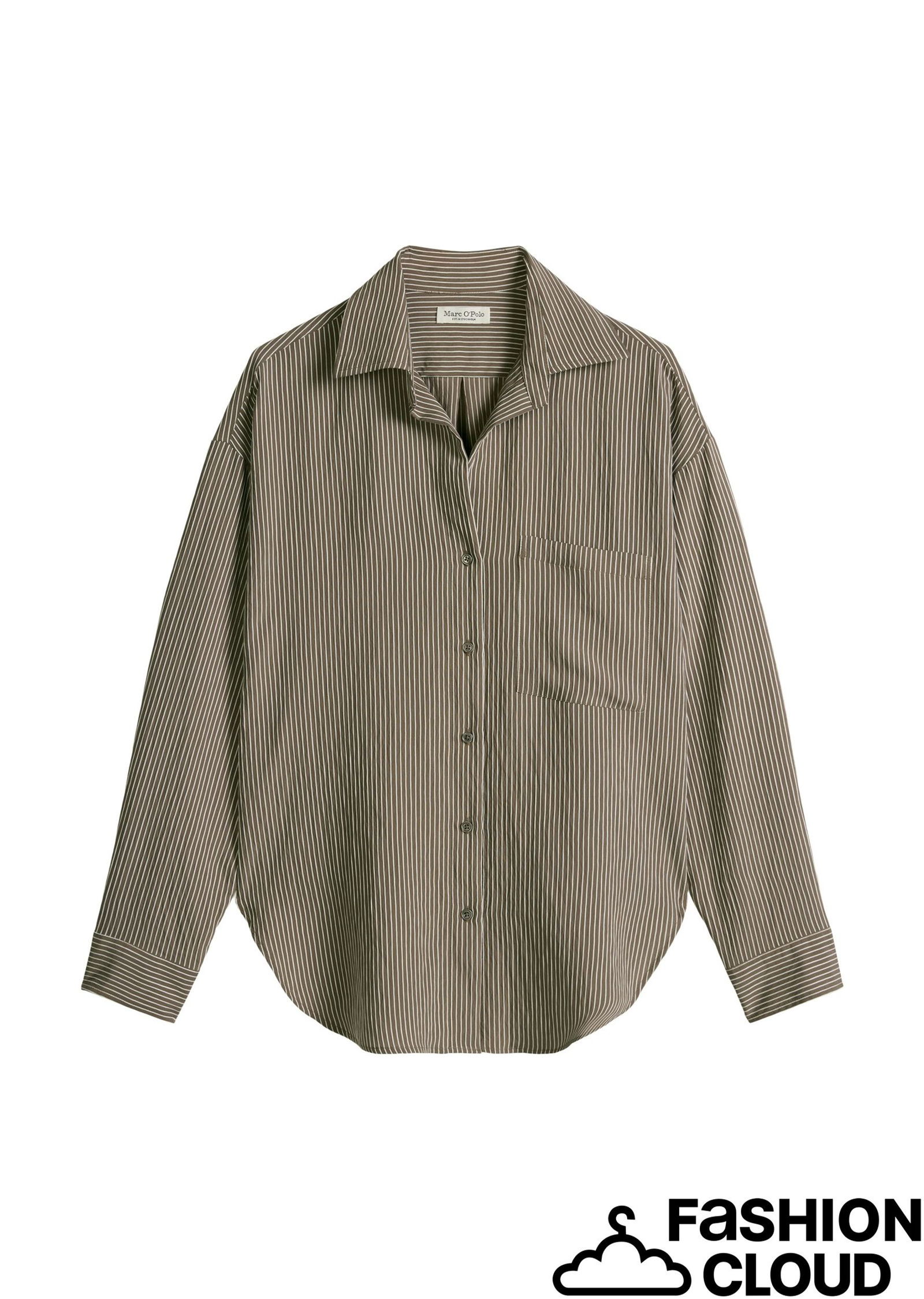 |  Blouse, casual fit, open kent colla, multi/ chalky brown | 42 | 4402_1837