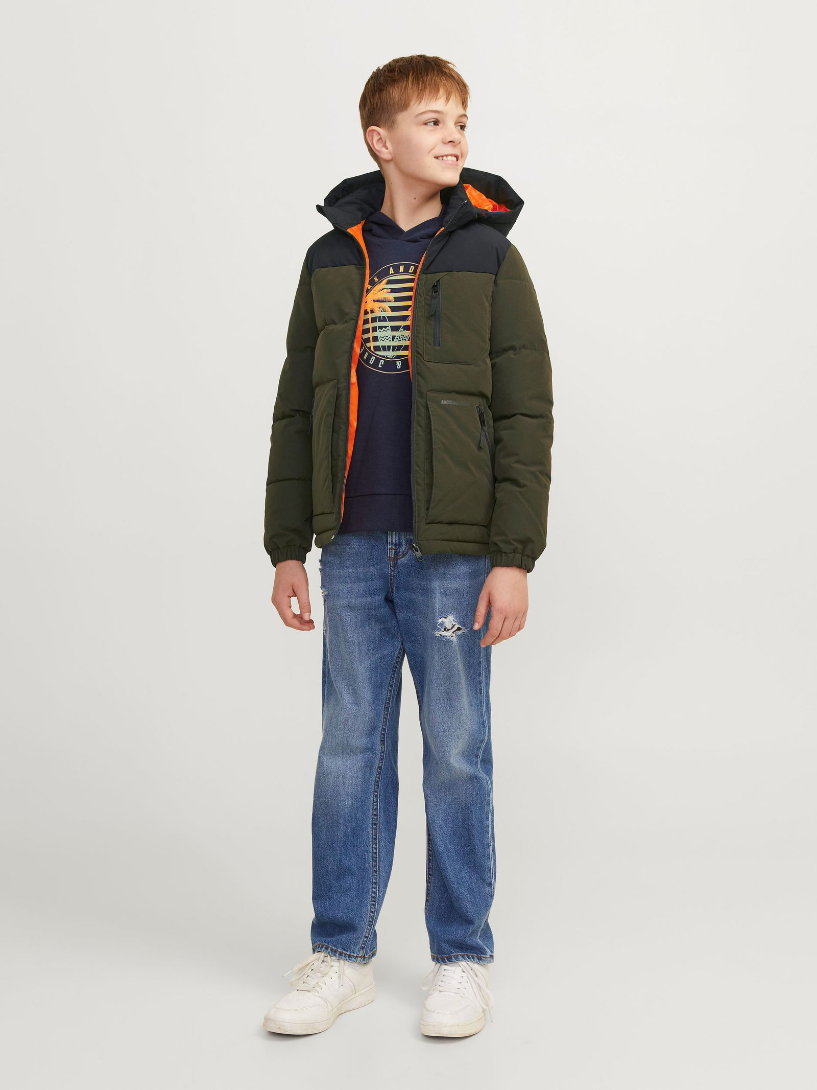 Jack&Jones | JJEOTTO PUFFER JACKET SN JNR | 140 | rosin