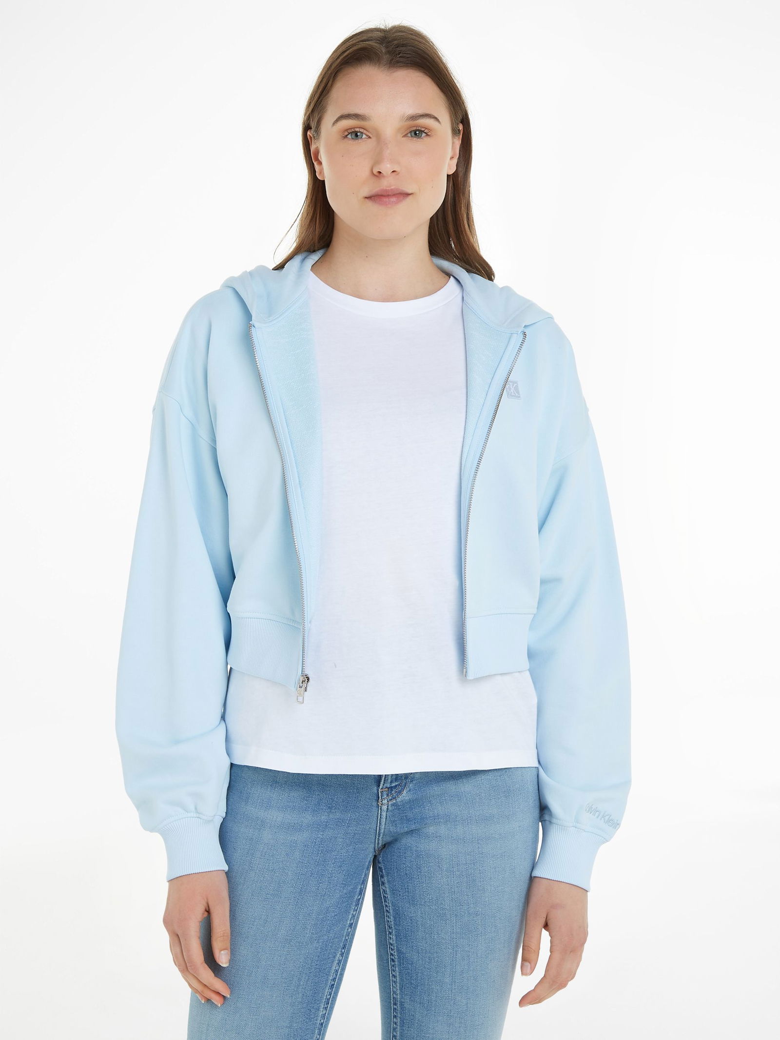  | CK EMBRO BADGE ZIP-THROUGH | L | lavender aura