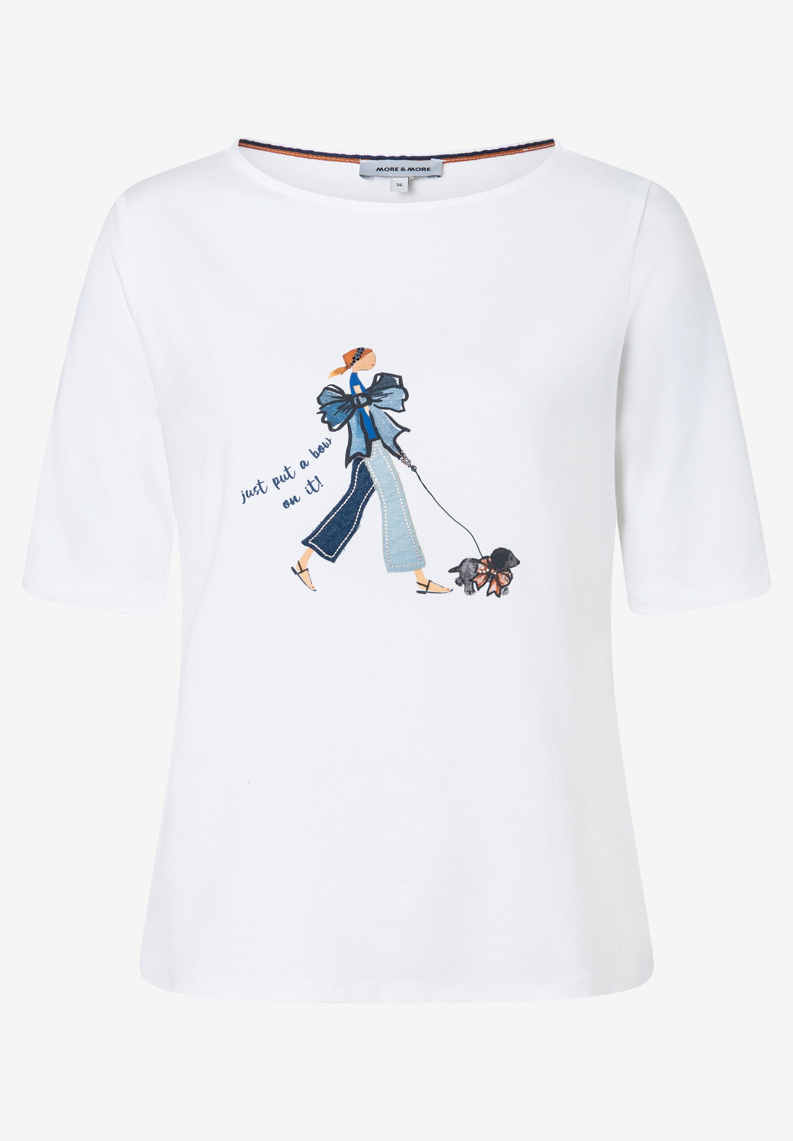 Shirt with Placement Print, white #1