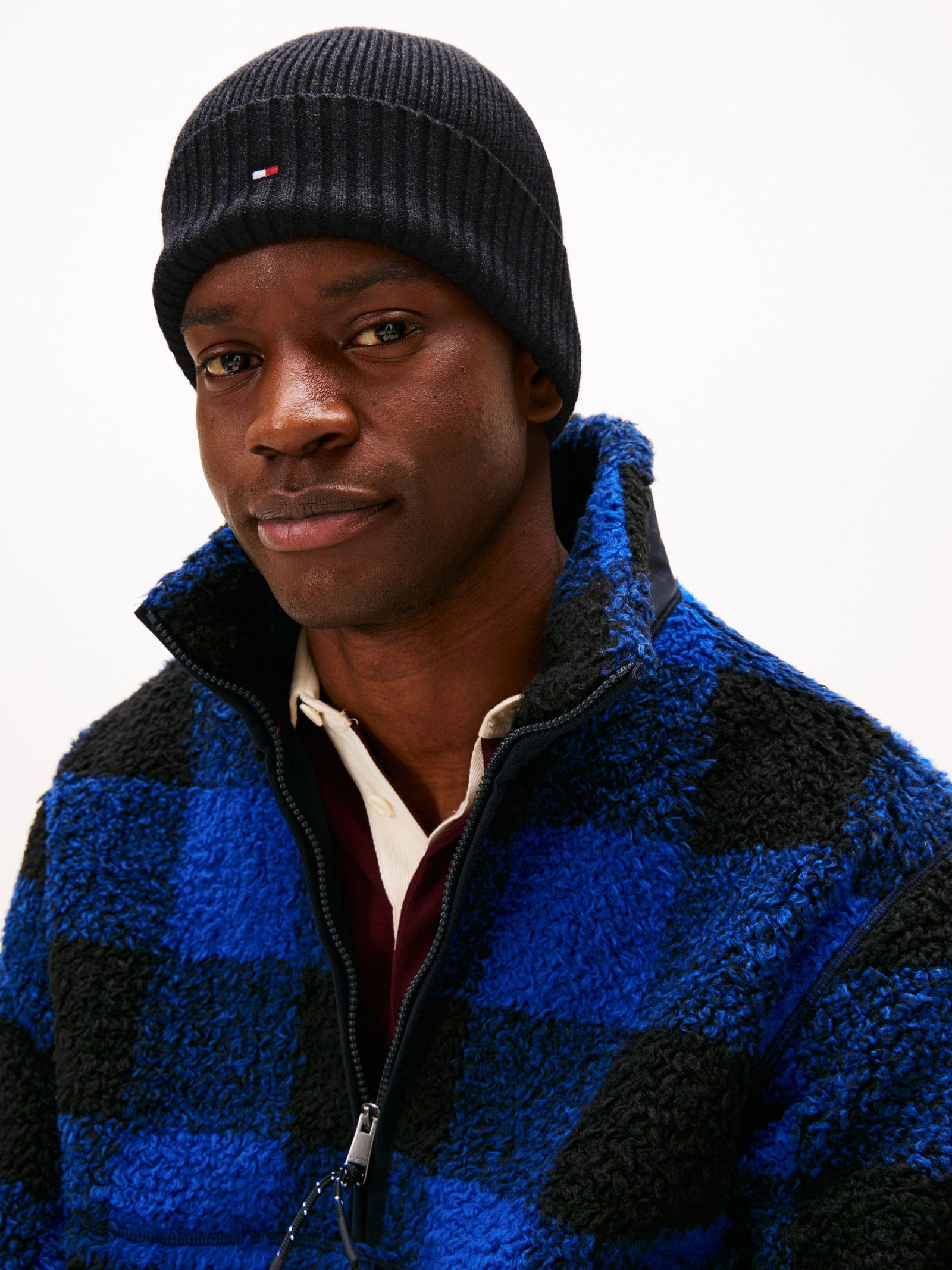 Tommy Hilfiger | Tommy Hilfiger Flag Cotton Beanie | OS | charcoal gray