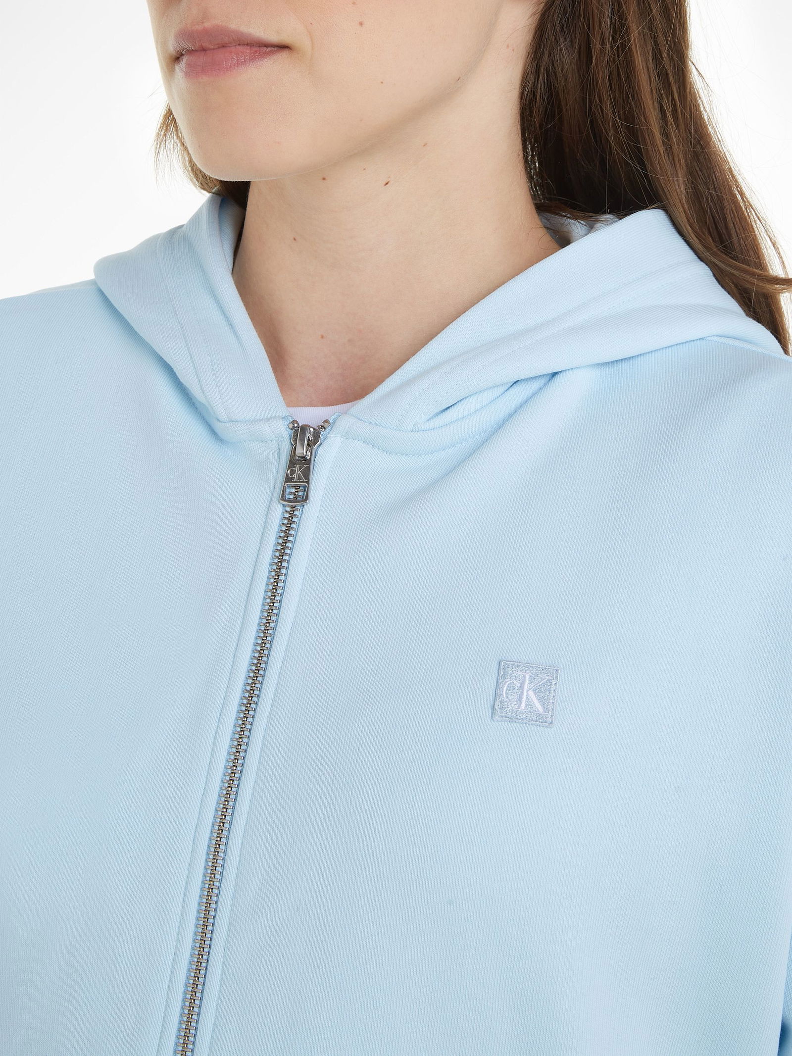  | CK EMBRO BADGE ZIP-THROUGH | L | lavender aura