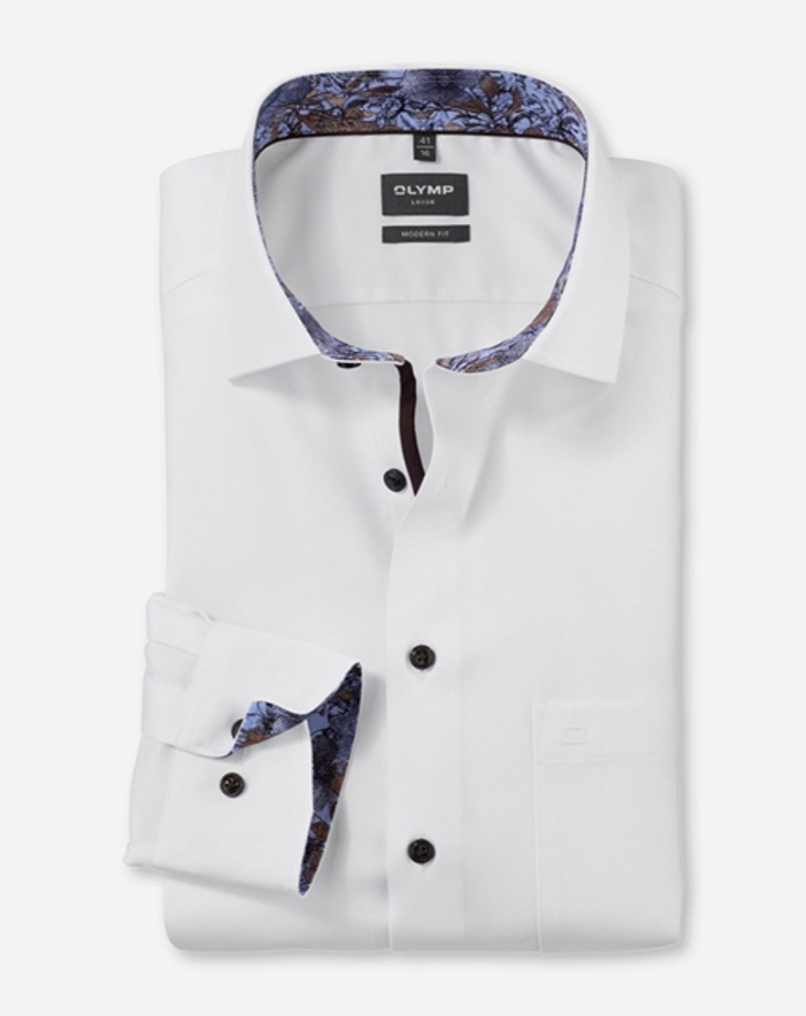 Olymp |  Olymp Hemd Modern Fit  | 42 | weiß