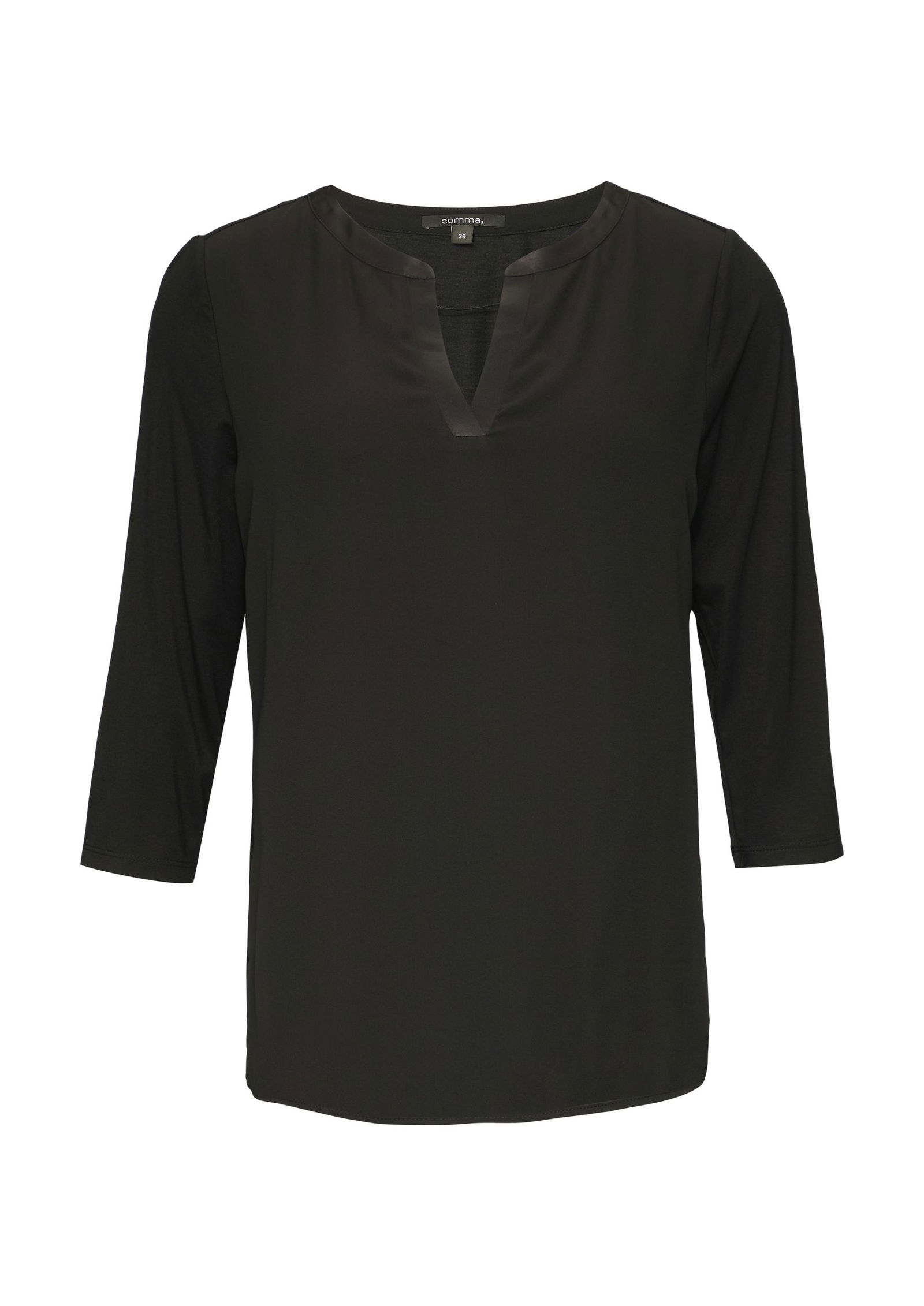 e9b4241af9e98c1e67e361ab96ede867 Comma |  Comma Shirt  | 40 | schwarz