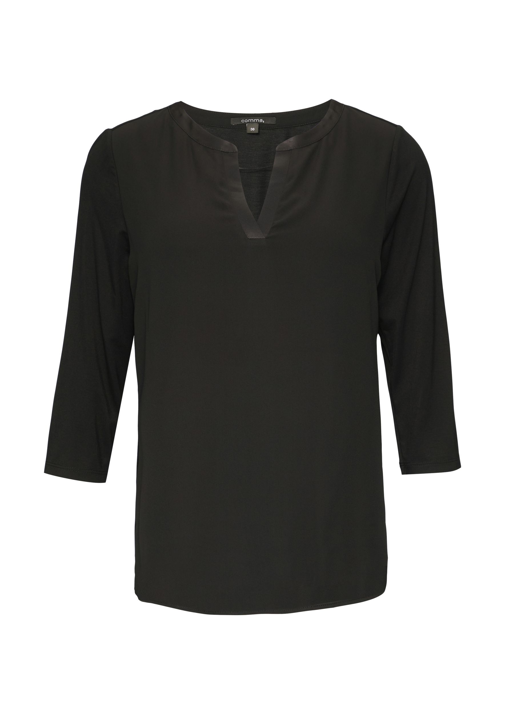 Comma |  Comma Shirt  | 40 | schwarz