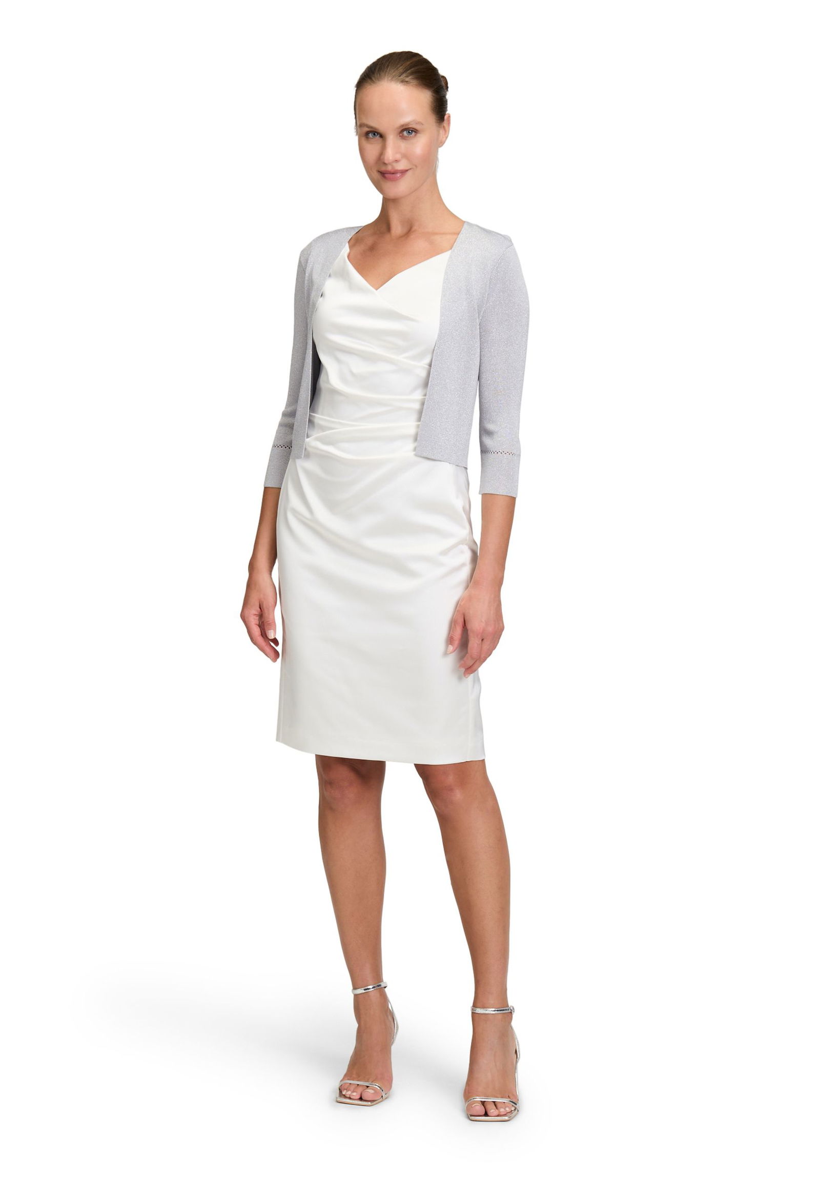 Vera Mont | Vera Mont Strickbolero | XL | grau/silber