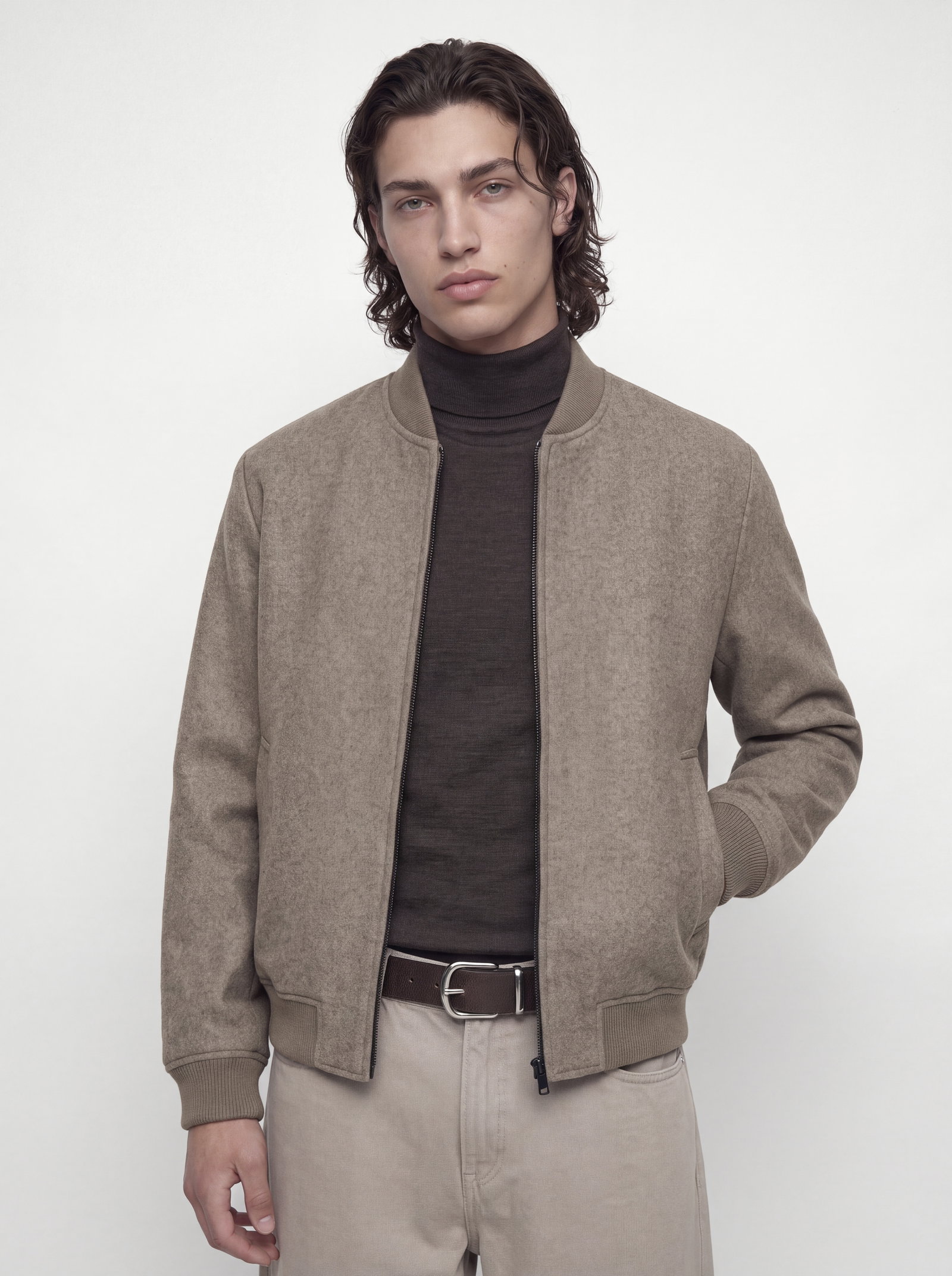 JJEJAMES BOMBER SN, Greige #7