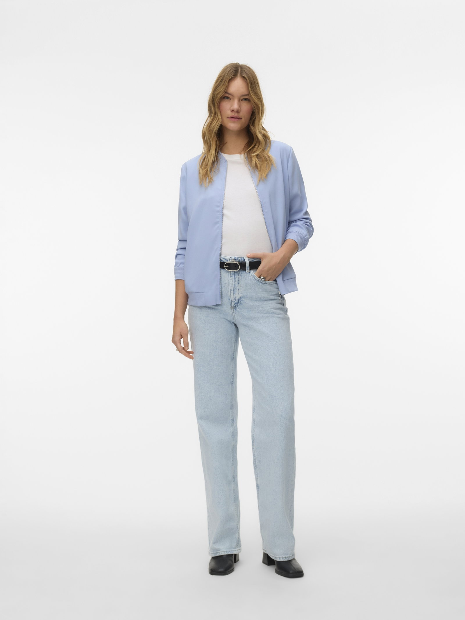 VMCOCO L/S BOMBER NOOS, Brunnera Blue #2