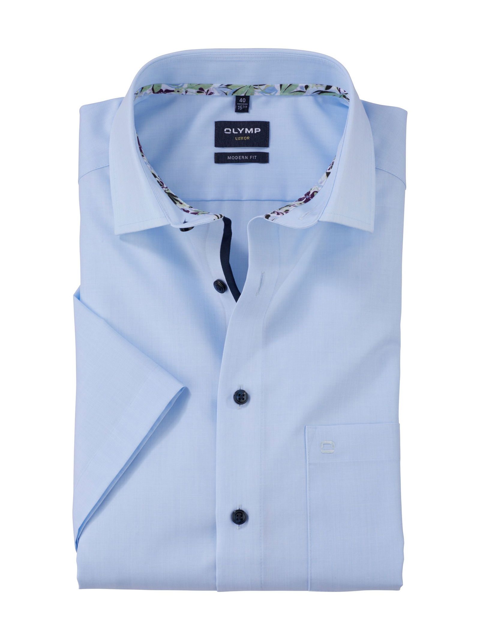 Olymp | Olymp Hemd Modern Fit | 43 | bleu