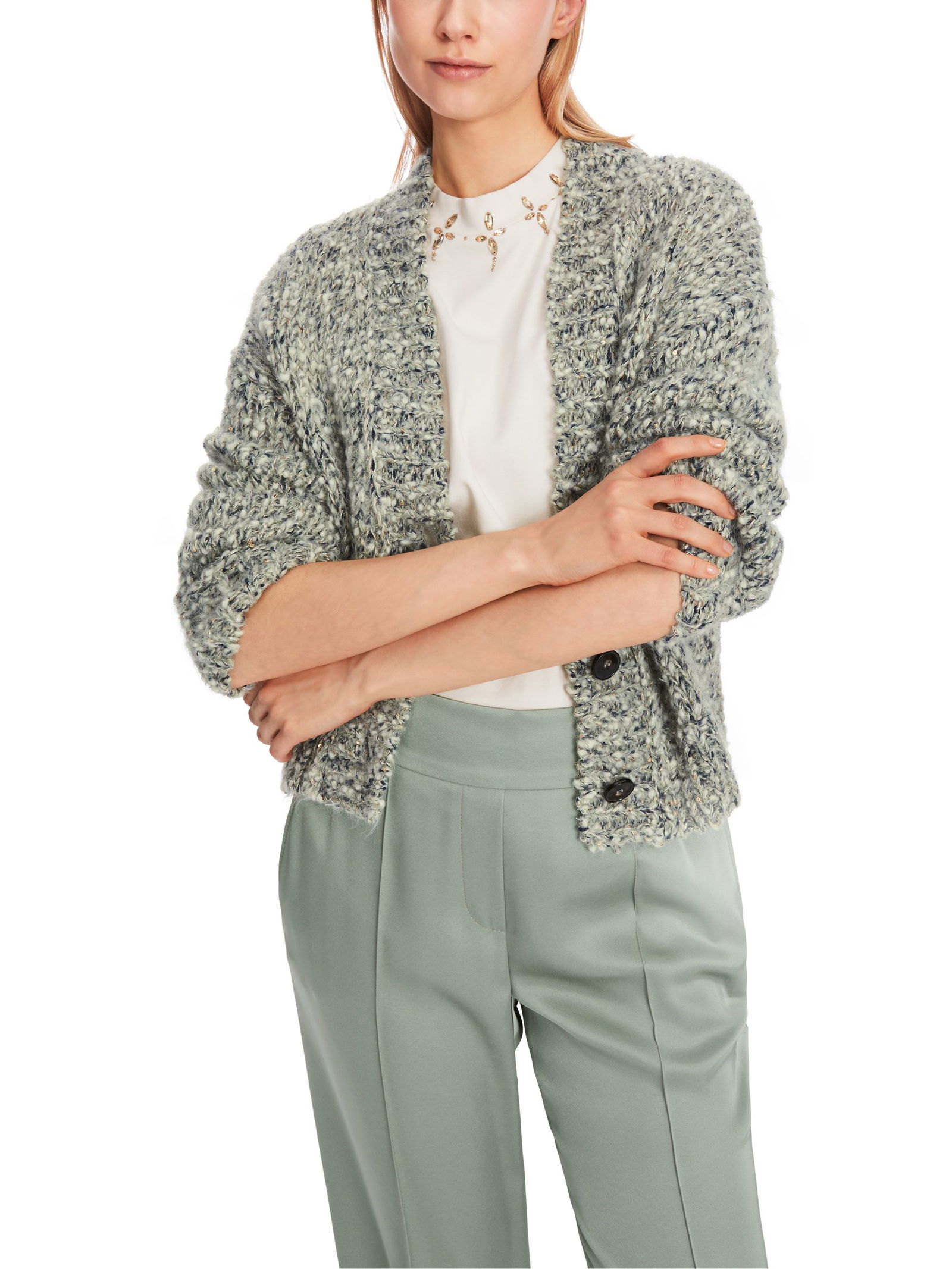 Marc Cain Collections | Marc Cain Collections Strickjacke | Cardigan | 40 | frozen sage