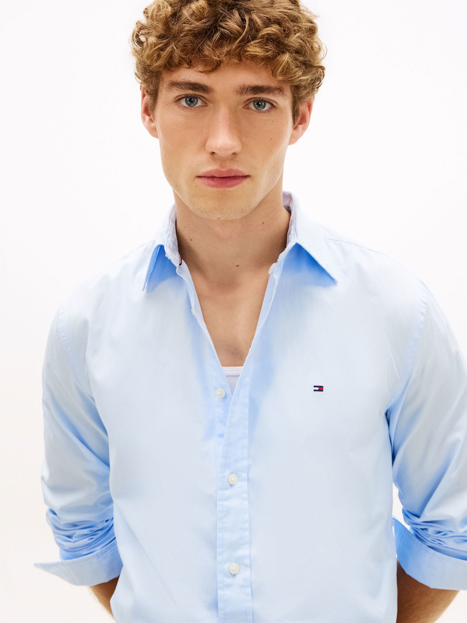 Tommy Hilfiger |  Tommy Hilfiger Hemd Regular Fit  | L | sweet blue