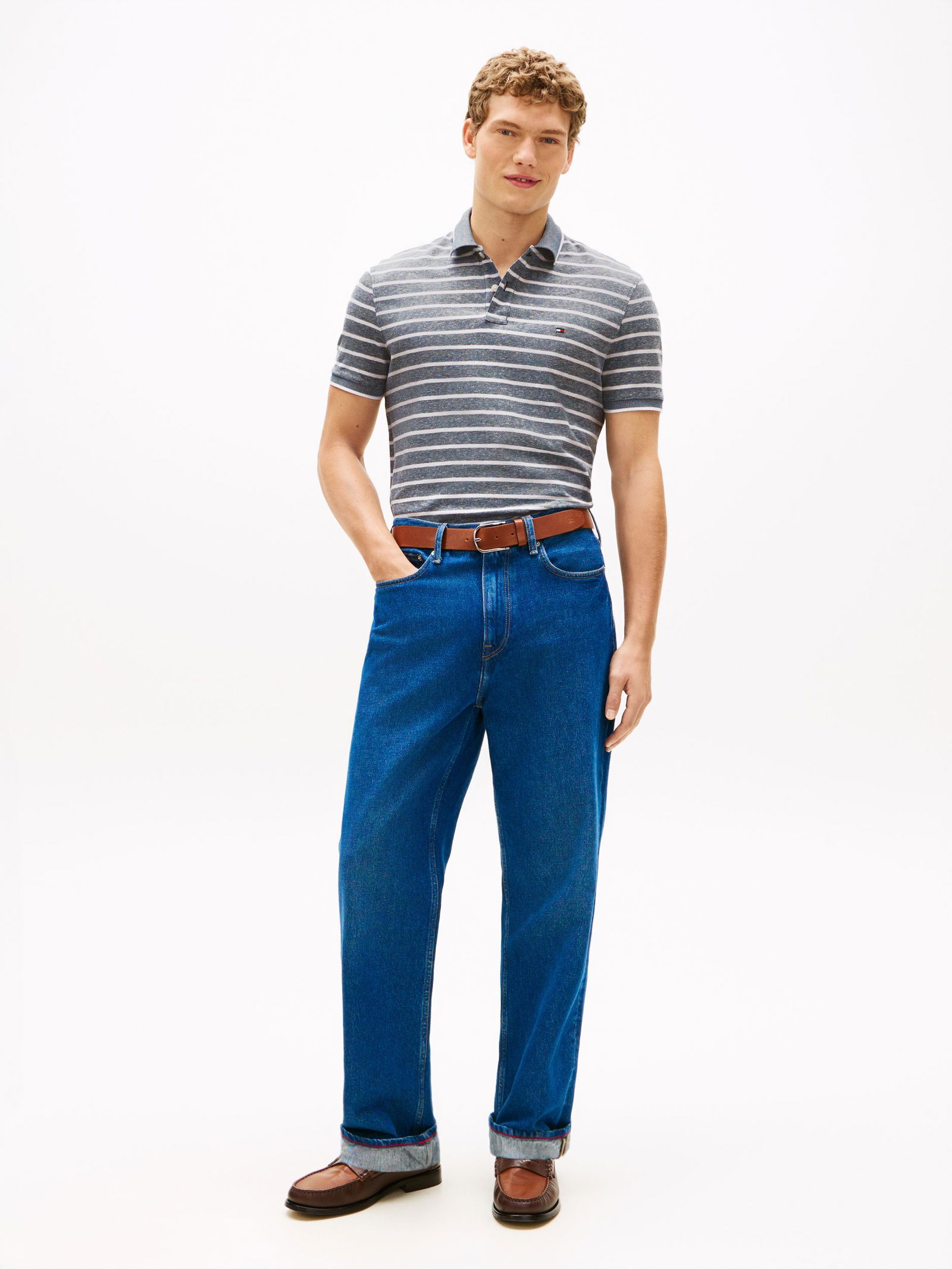 Tommy Hilfiger |  Tommy Hilfiger Poloshirt  | XXL | night sky / ivory petal