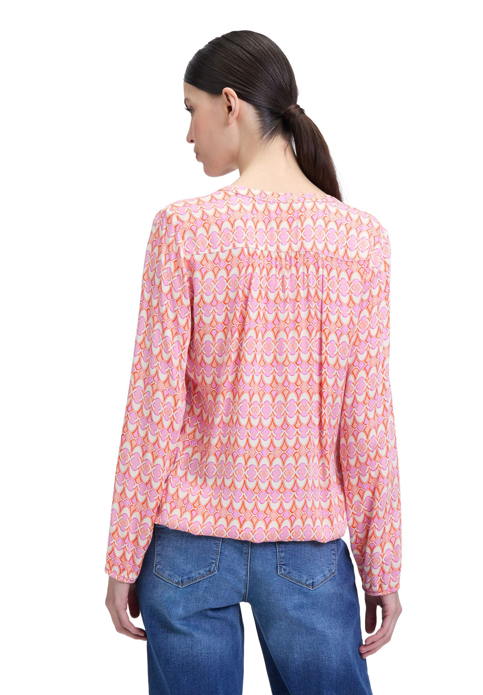 Cartoon |  Cartoon Druckbluse  | 42 | orange/rosé