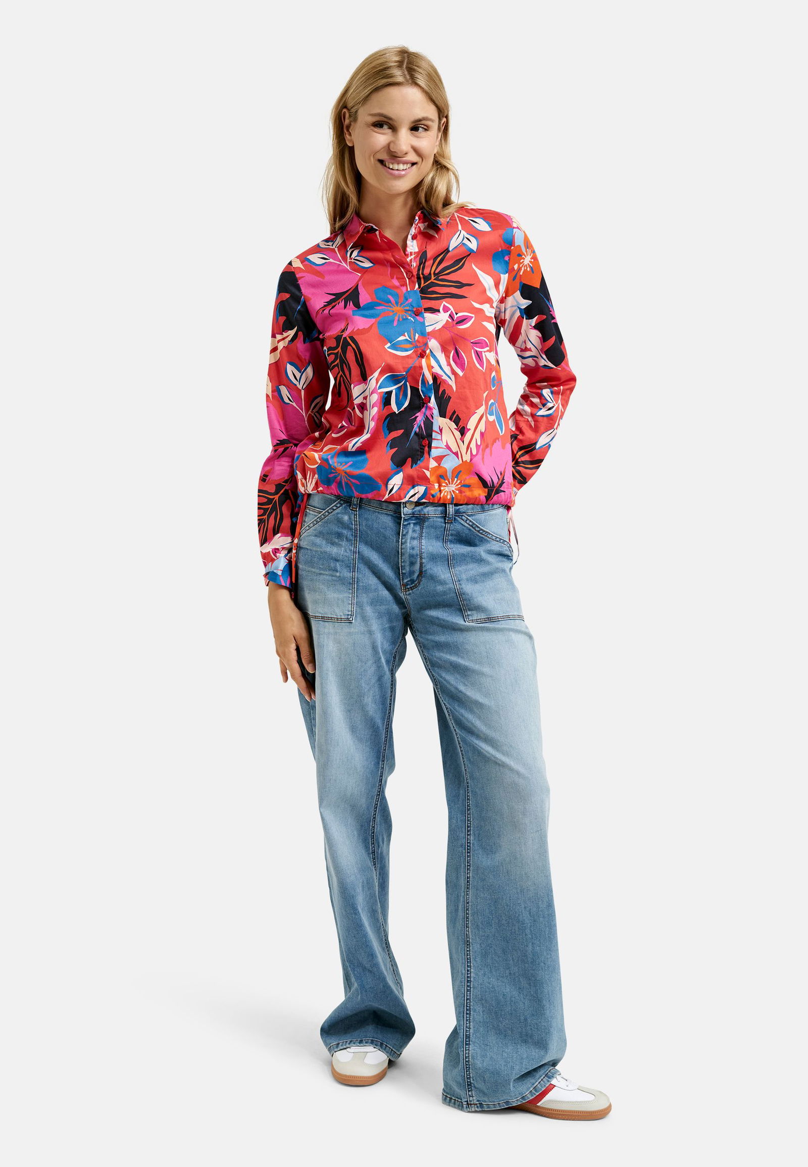 Smith&Soul |  Smith&Soul Druckbluse  | XL | fire red print