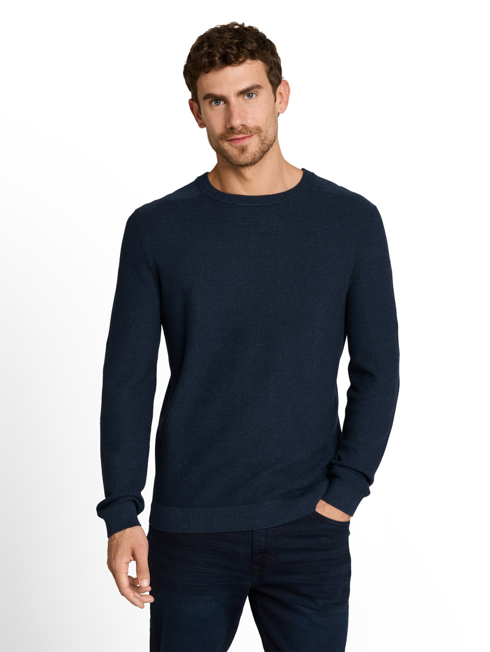 mouline structured crew neck k, mouline blue navy #10